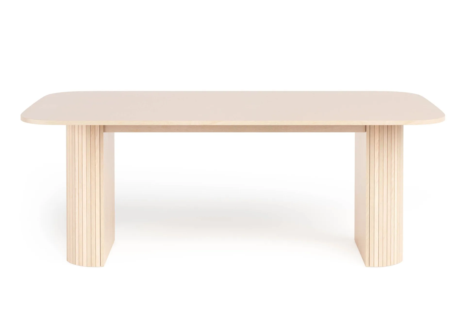 Kopparbo Matbord Ljust tr&auml; Rektangul&auml;rt 200 cm - Vitlaserat Ek