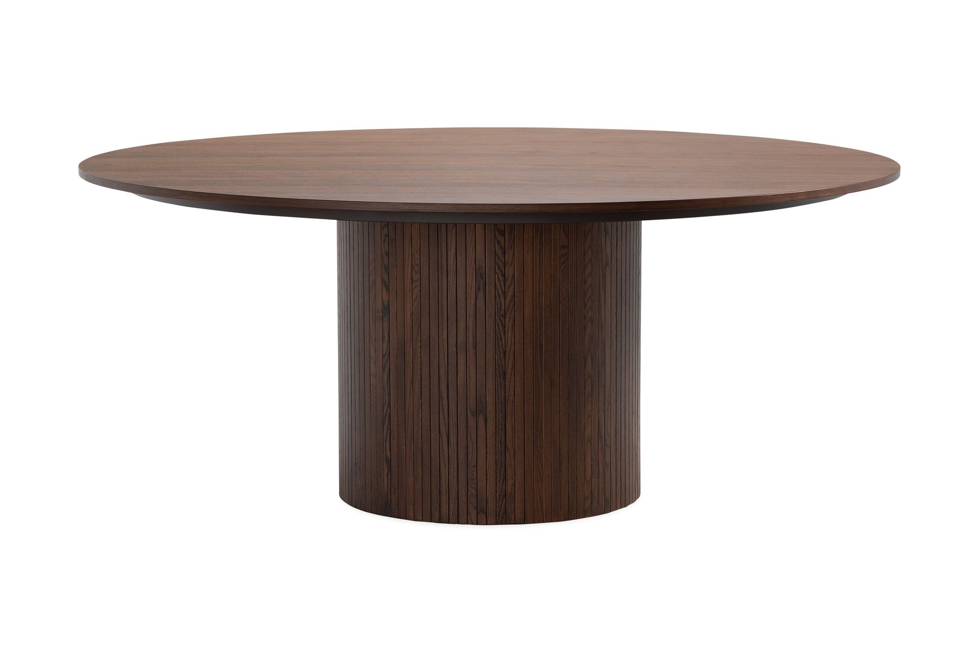 Kopparbo Runt Matbord 180 cm - M&ouml;rkbrunt / Valn&ouml;t / Tr&auml;
