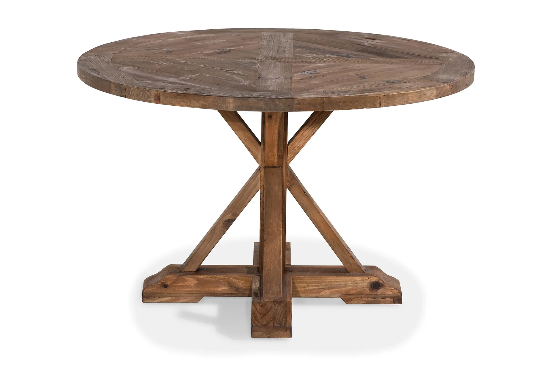 Lyon Runt Litet Matbord Vintage 120 cm - Natur / Tr&auml; / Alm