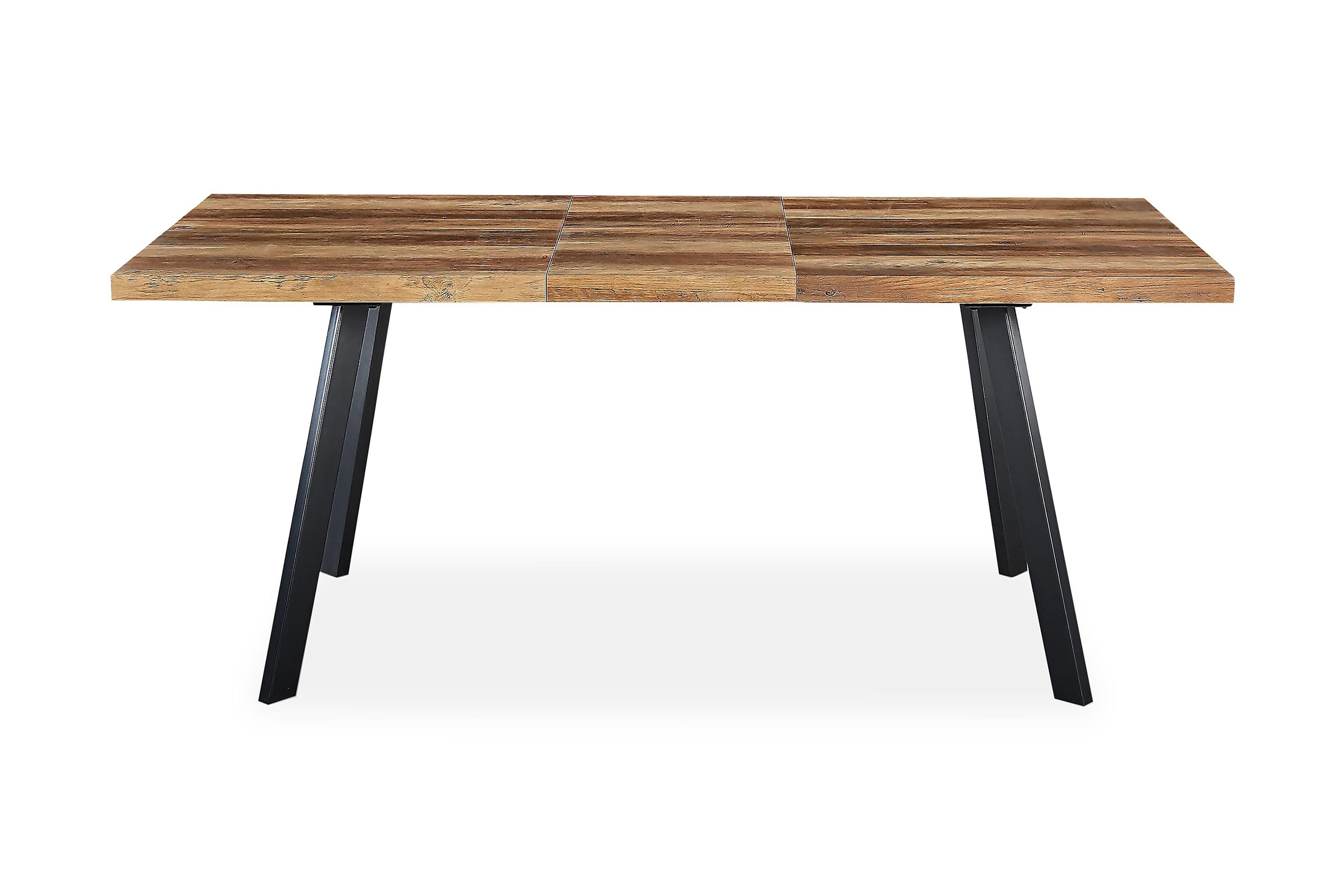 marcelen matbord förlängningsbart med illäggsskiva - brun