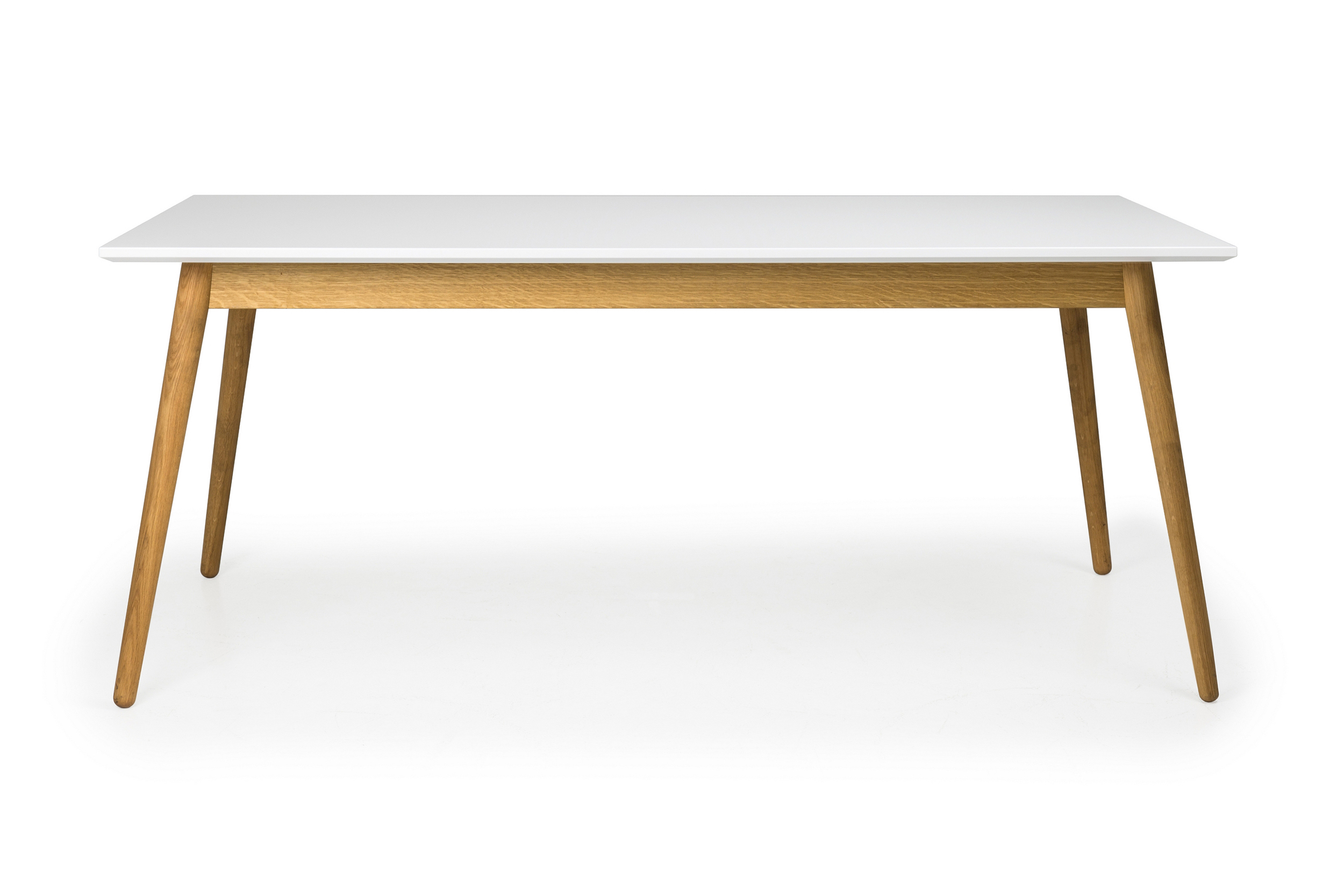 Matbord Amelia 90 cm Vit/Brun
