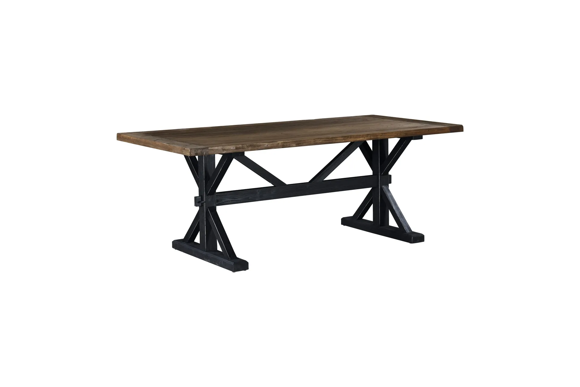 Matbord Bloomington Lyon Premium F&ouml;rl&auml;ngningsbart 200 cm Natur, Black -