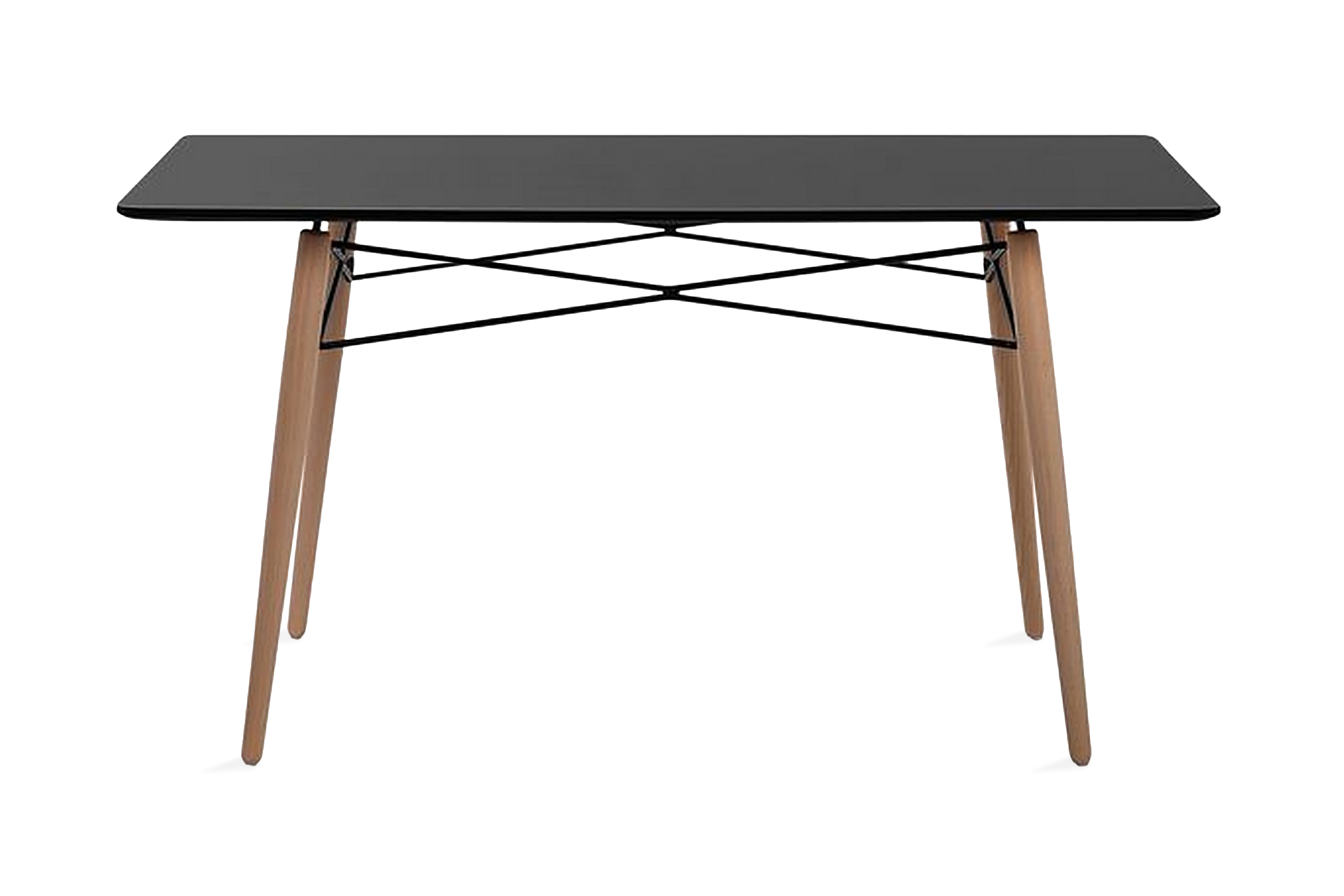 Matbord Brayshaw 140x80 cm Svart