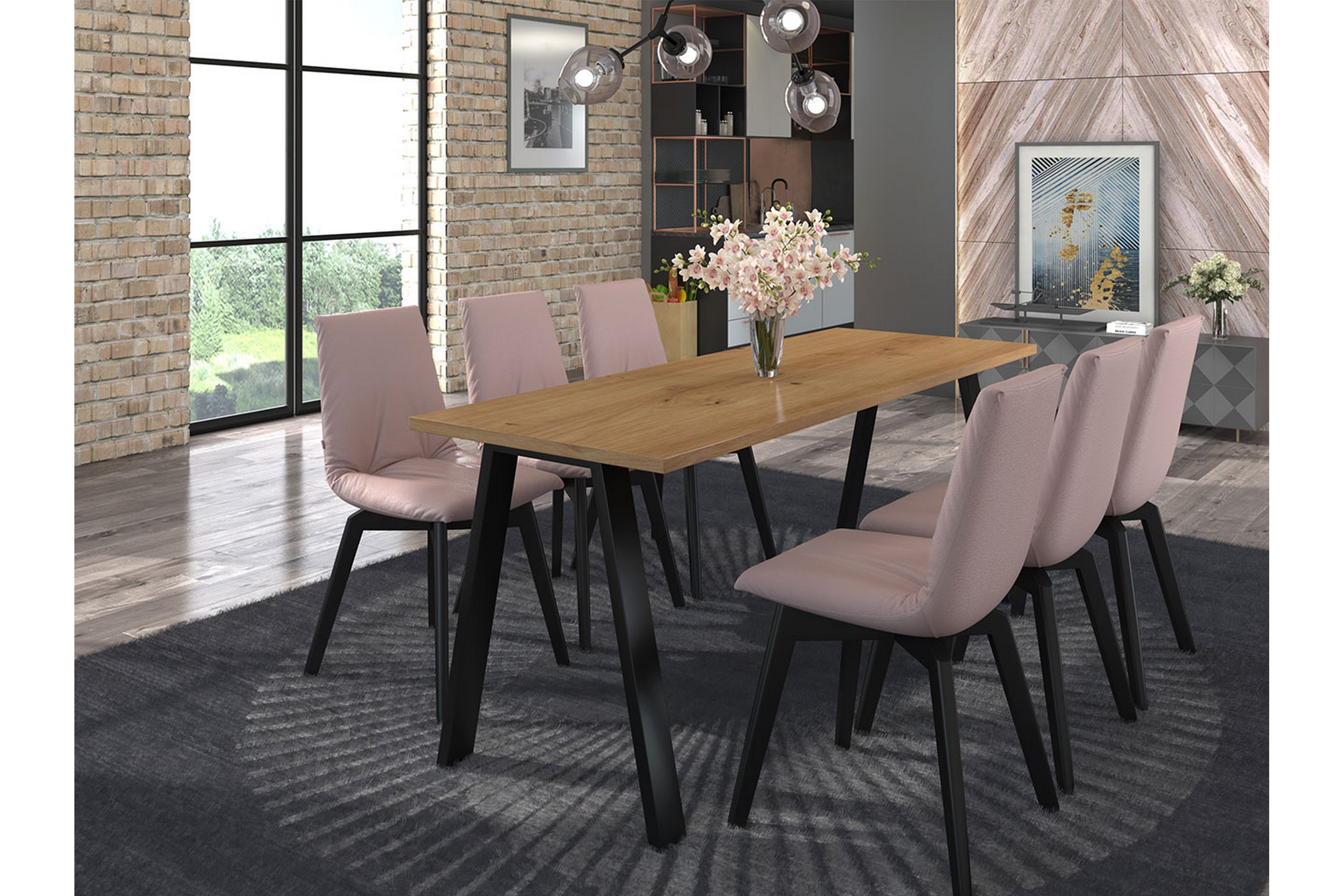 Matbord Cisy 185 cm Teak