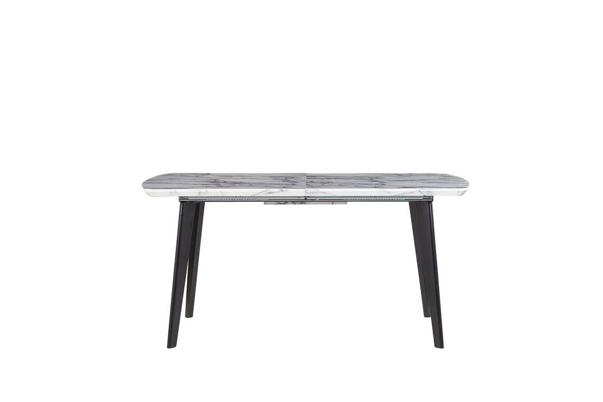 Matbord hopfällbart 160/200 x 90 cm MOSBY - Vit