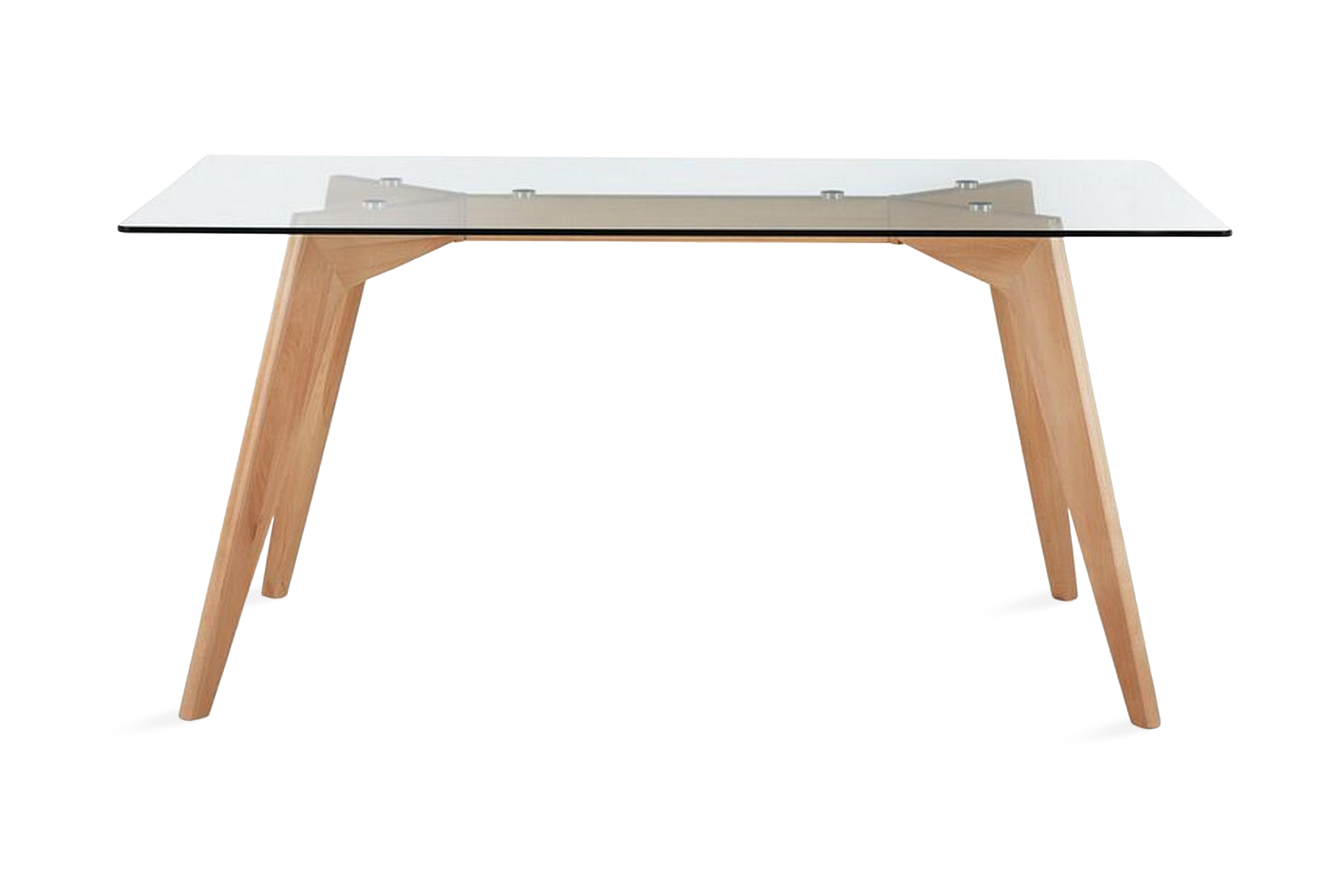 Matbord Hudson 160 cm Transparent