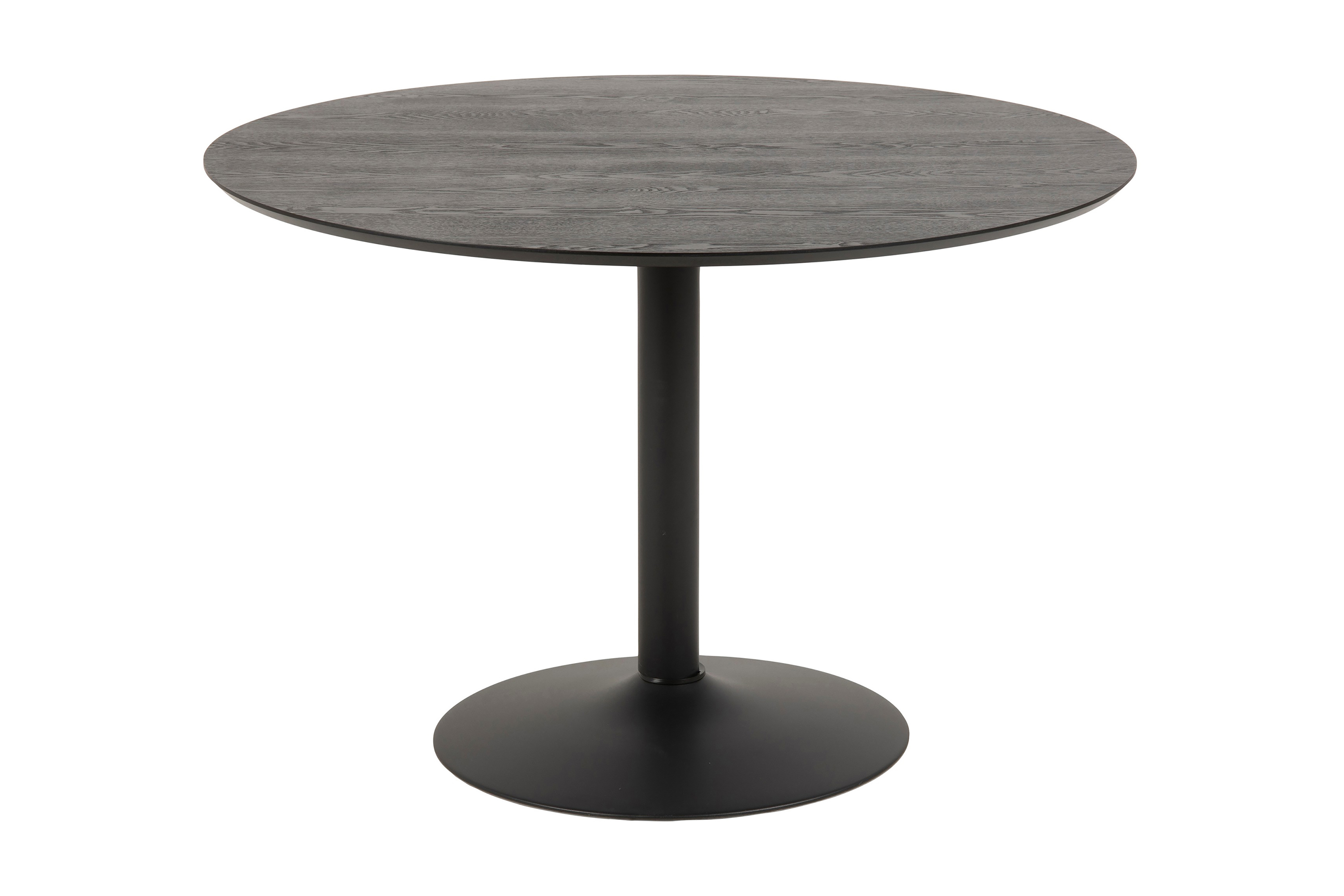 Matbord Ibizor 110 cm Runt Svart/Matt Svart