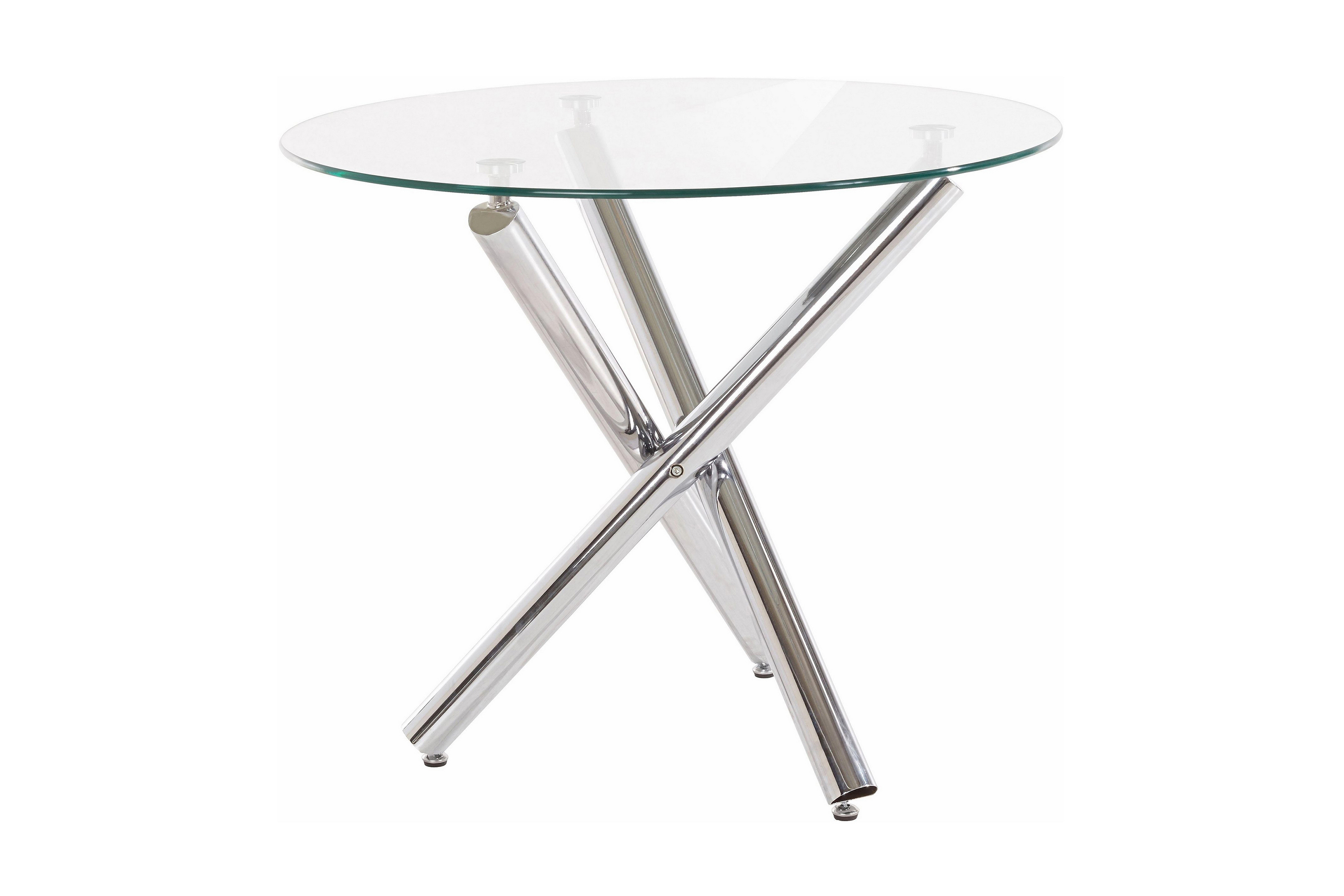 Matbord Jonis 90 cm Runt Glas Transparent