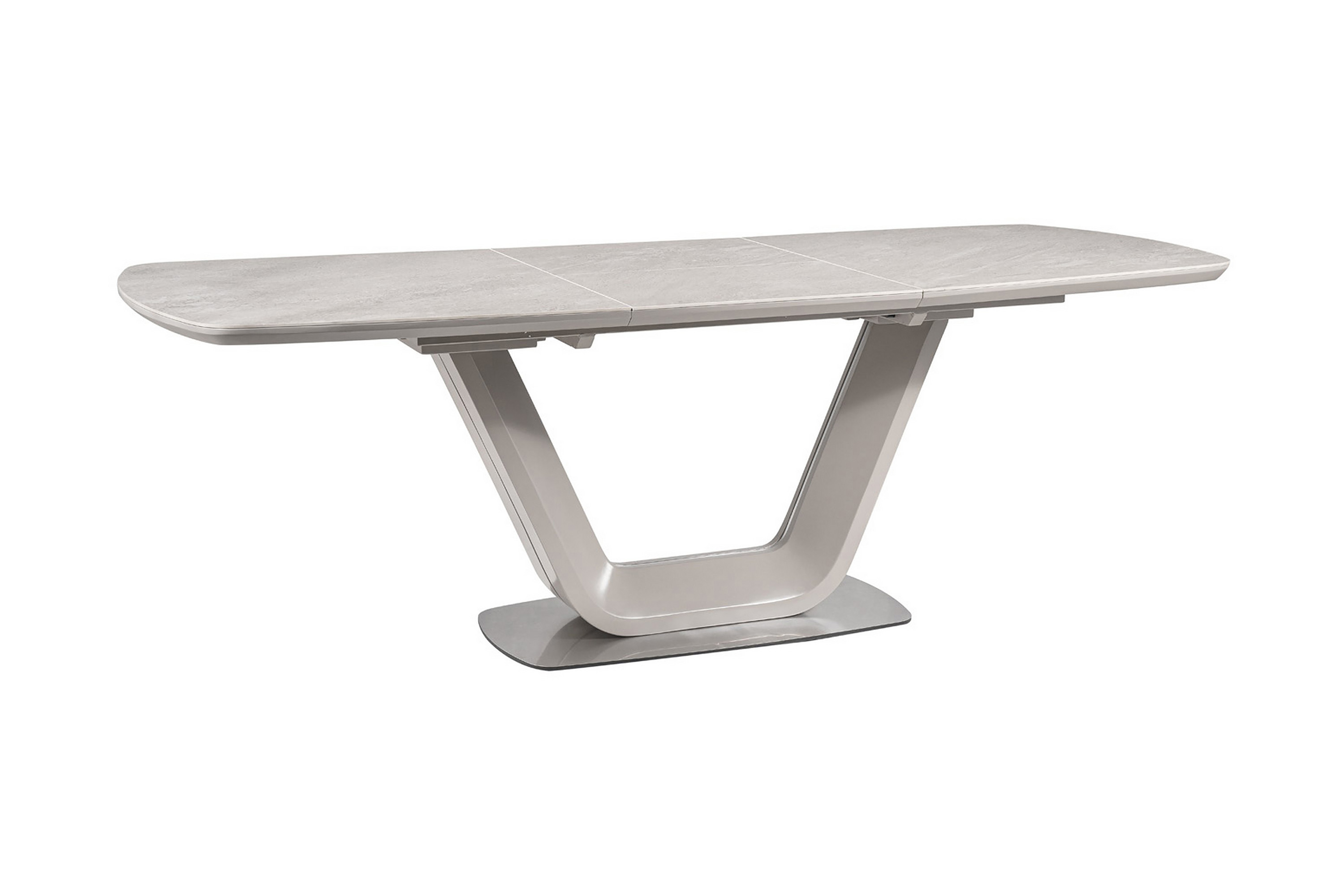 Matbord Komati Förlängningsbart 160 cm Keramik/Grå