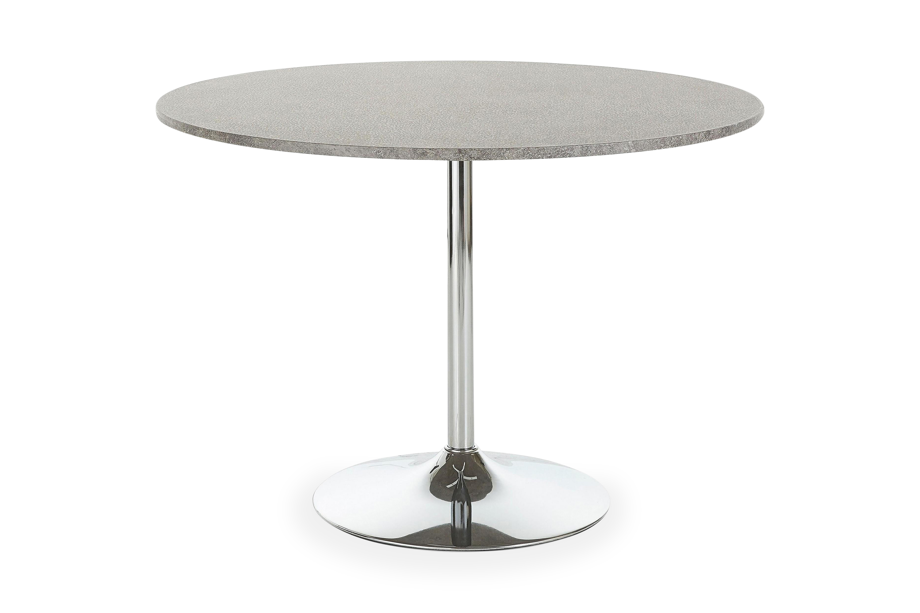 Matbord Terri 110 cm Runt GråKrom