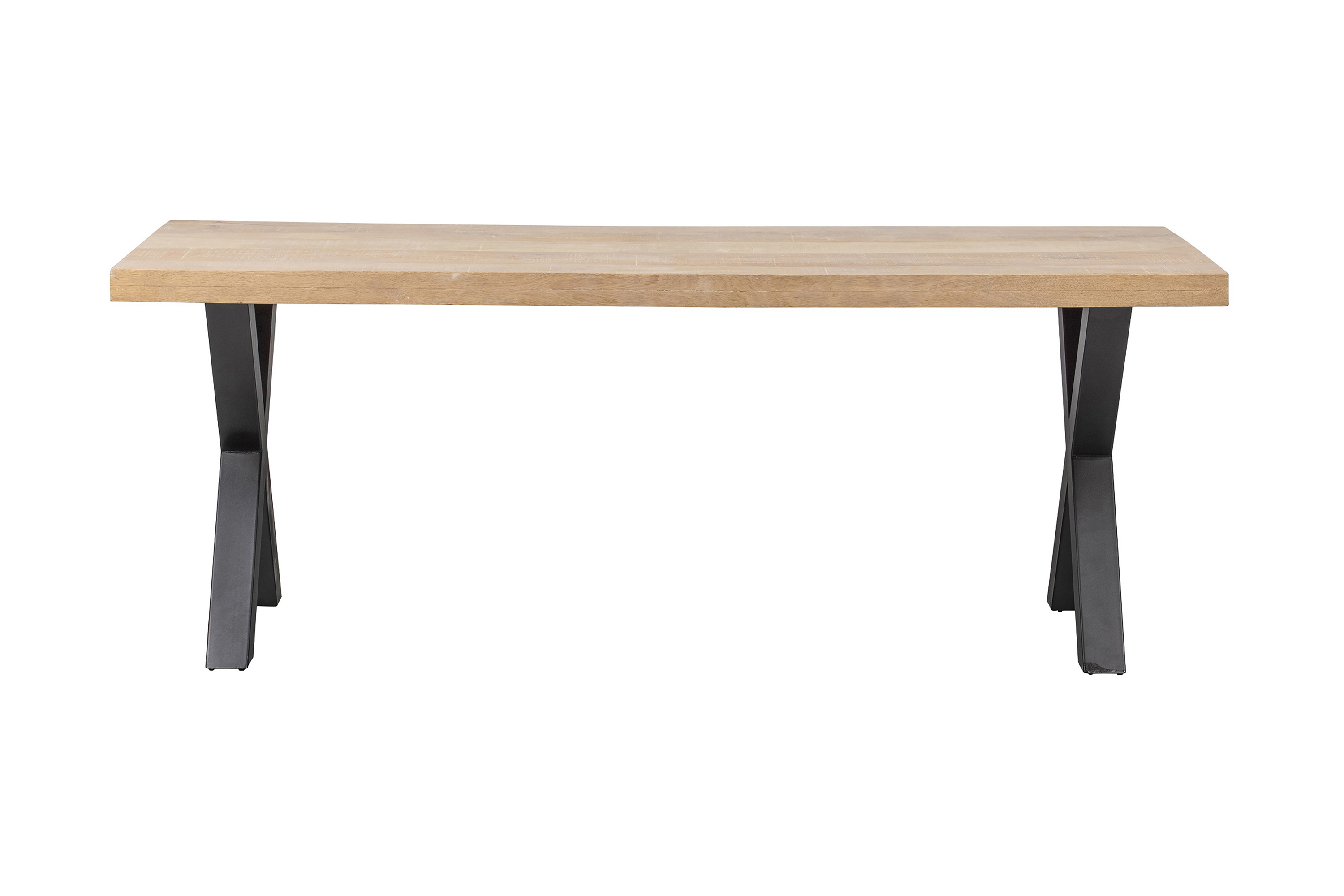Matbord Tuor X-Formade Ben 180 cm Natur/Svart