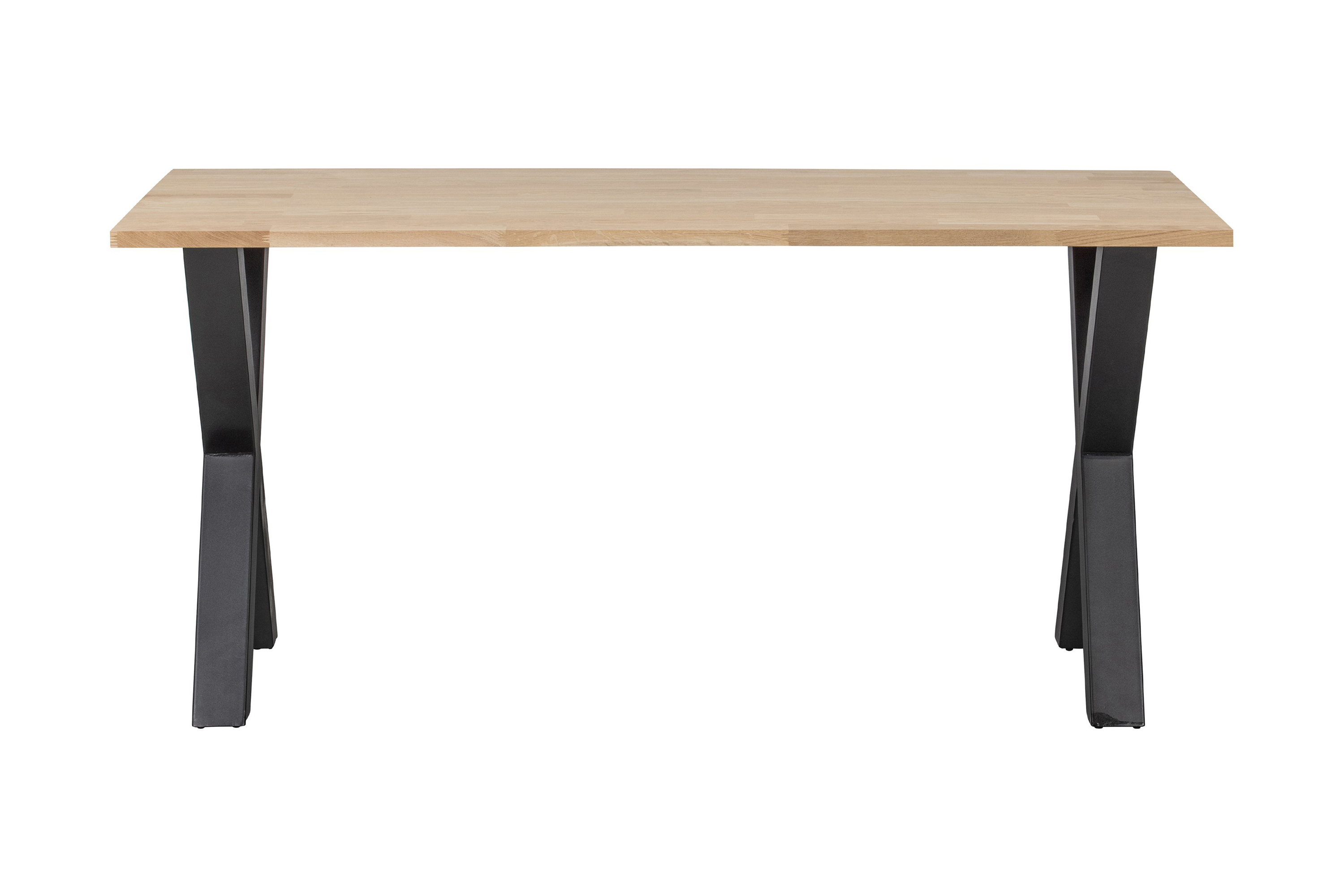 Matbord Tuor X-Formade Ben 180 cm Obehandlat Ek/Svart