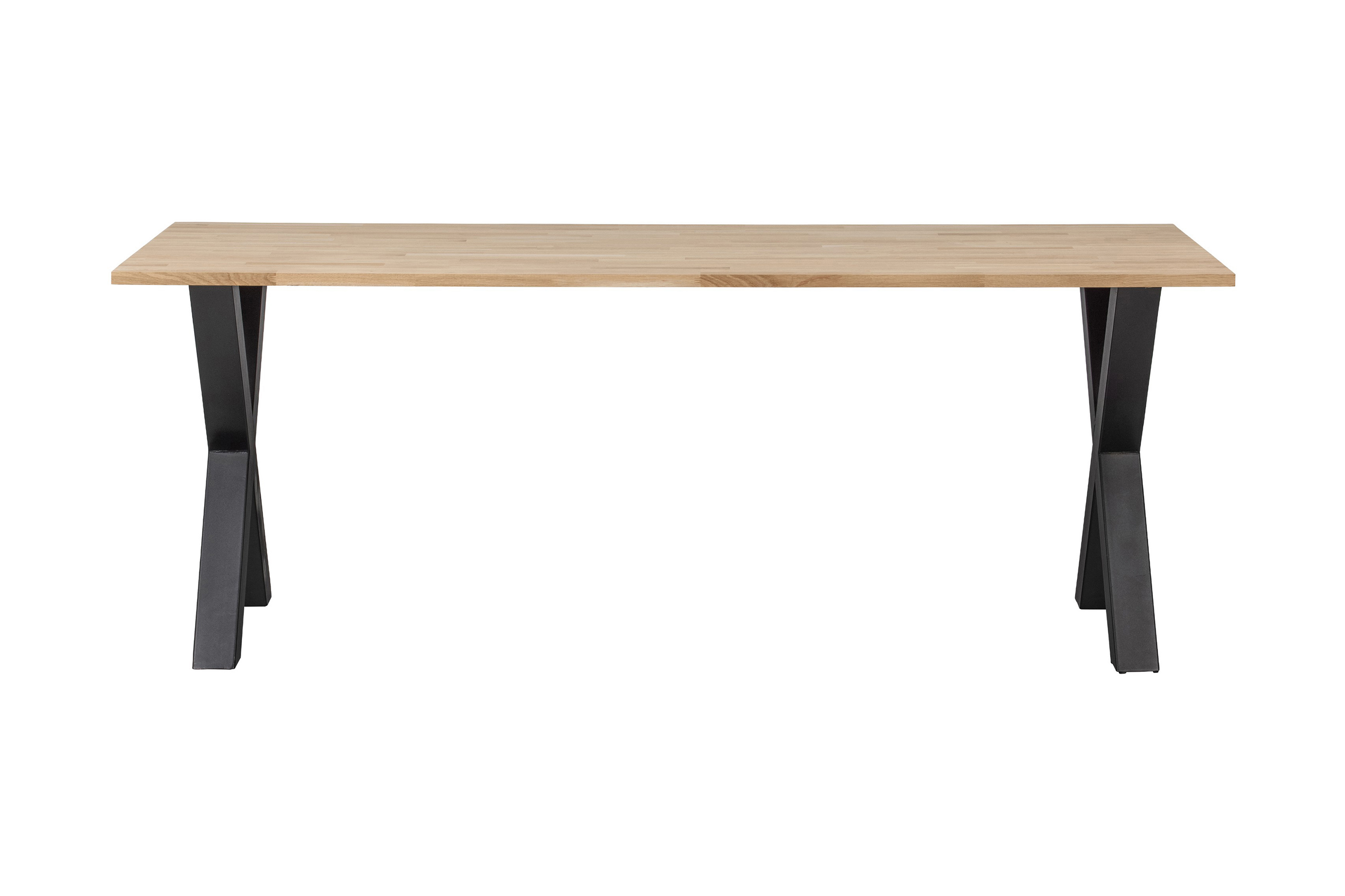Matbord Tuor X-Formade Ben 200 cm Ek/Svart