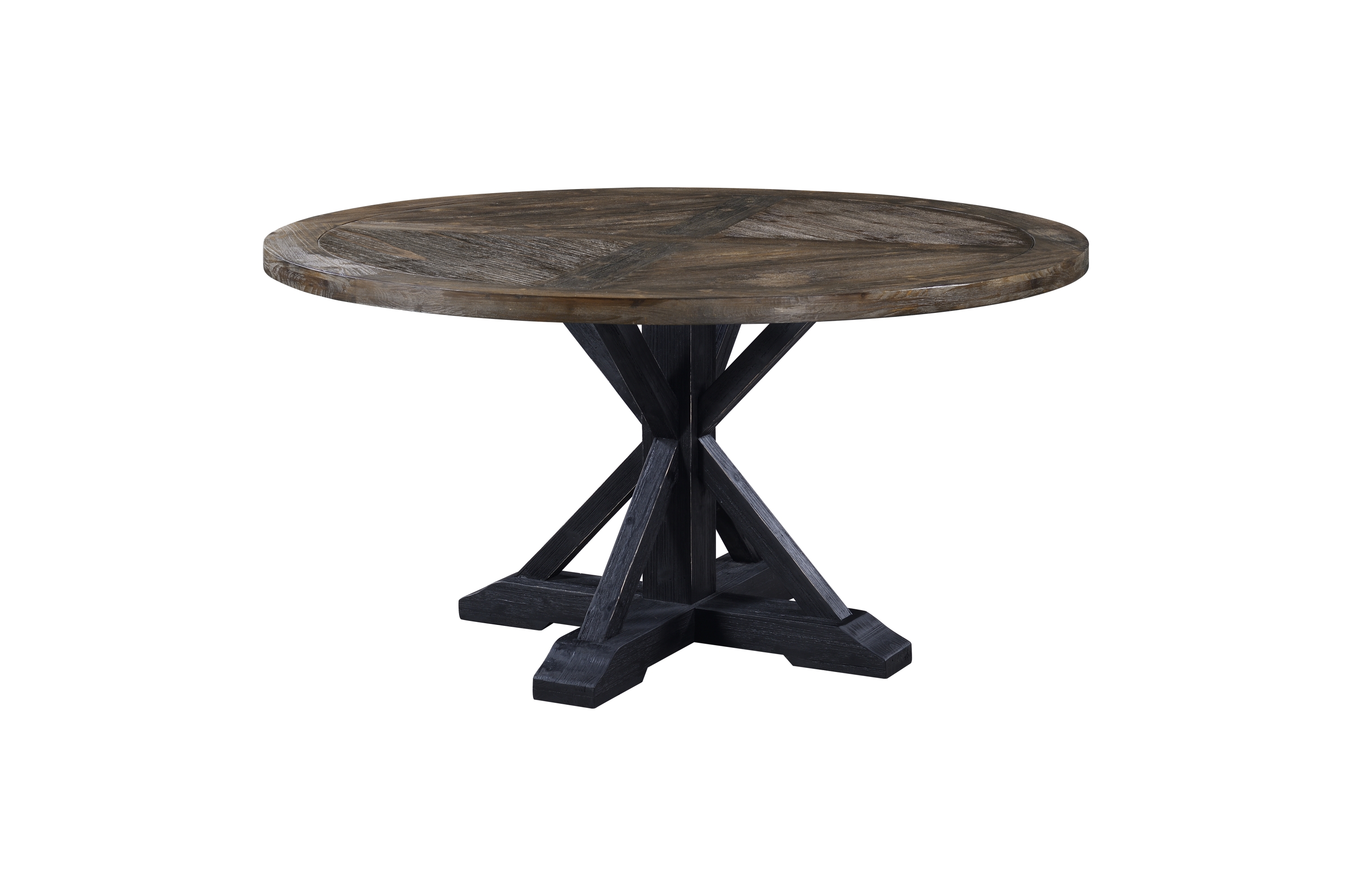 Matbord Yorkshire 150 cm Runt Natur/Svart
