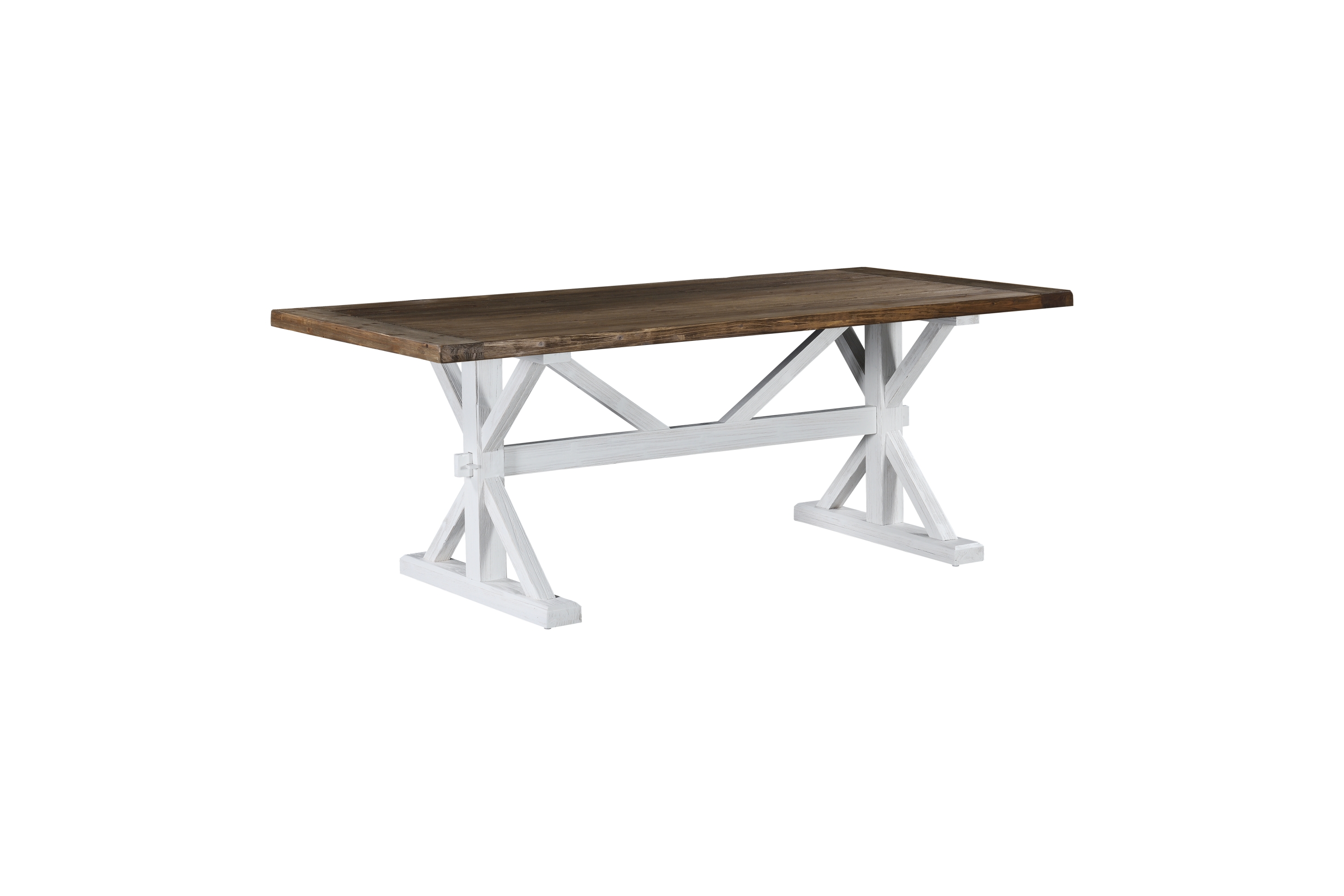 Matbord Yorkshire Förlängningsbart 200 cm Natur/Vit