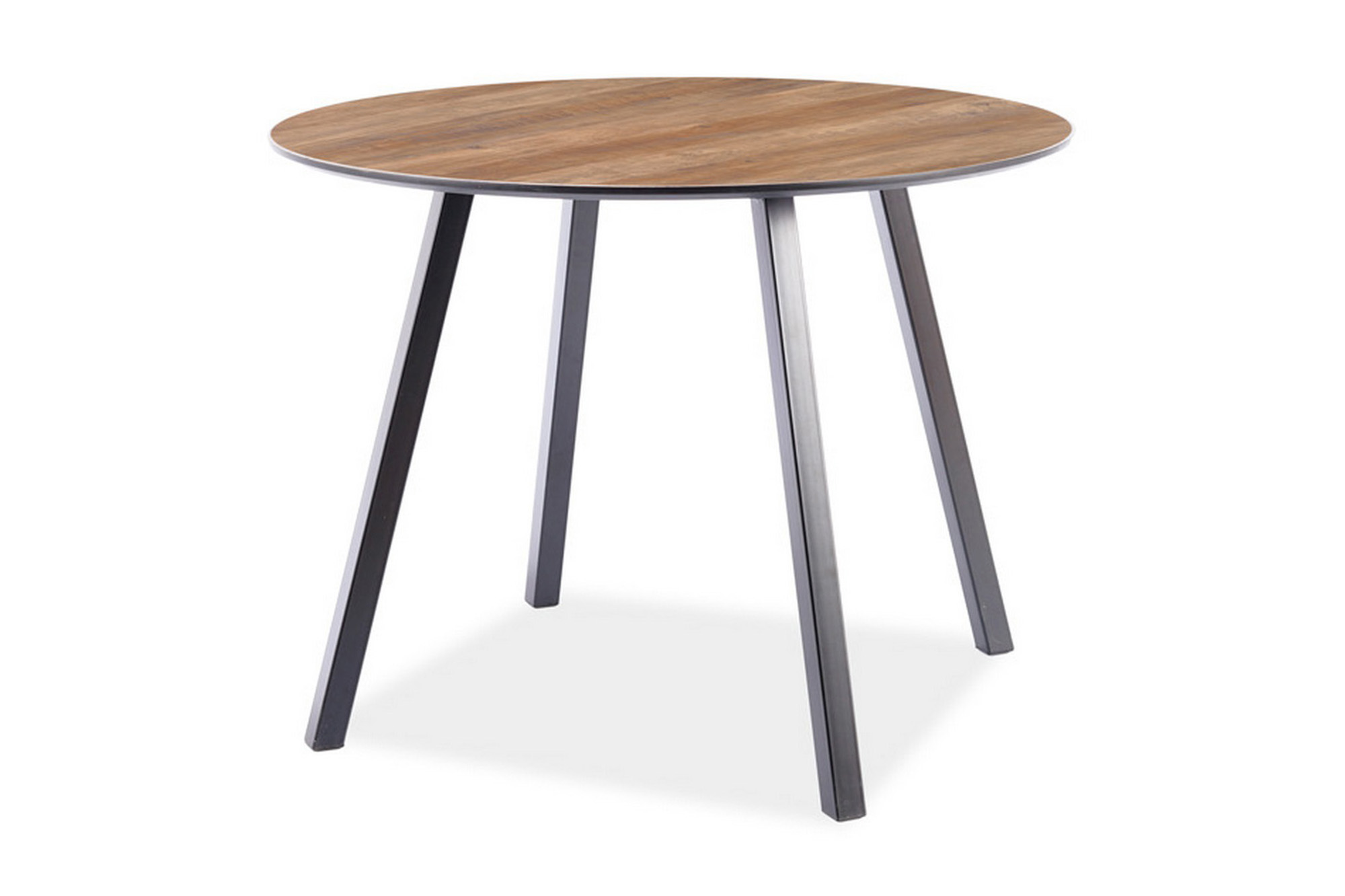 Matbord Pardee 100 cm Runt Natur/Svart