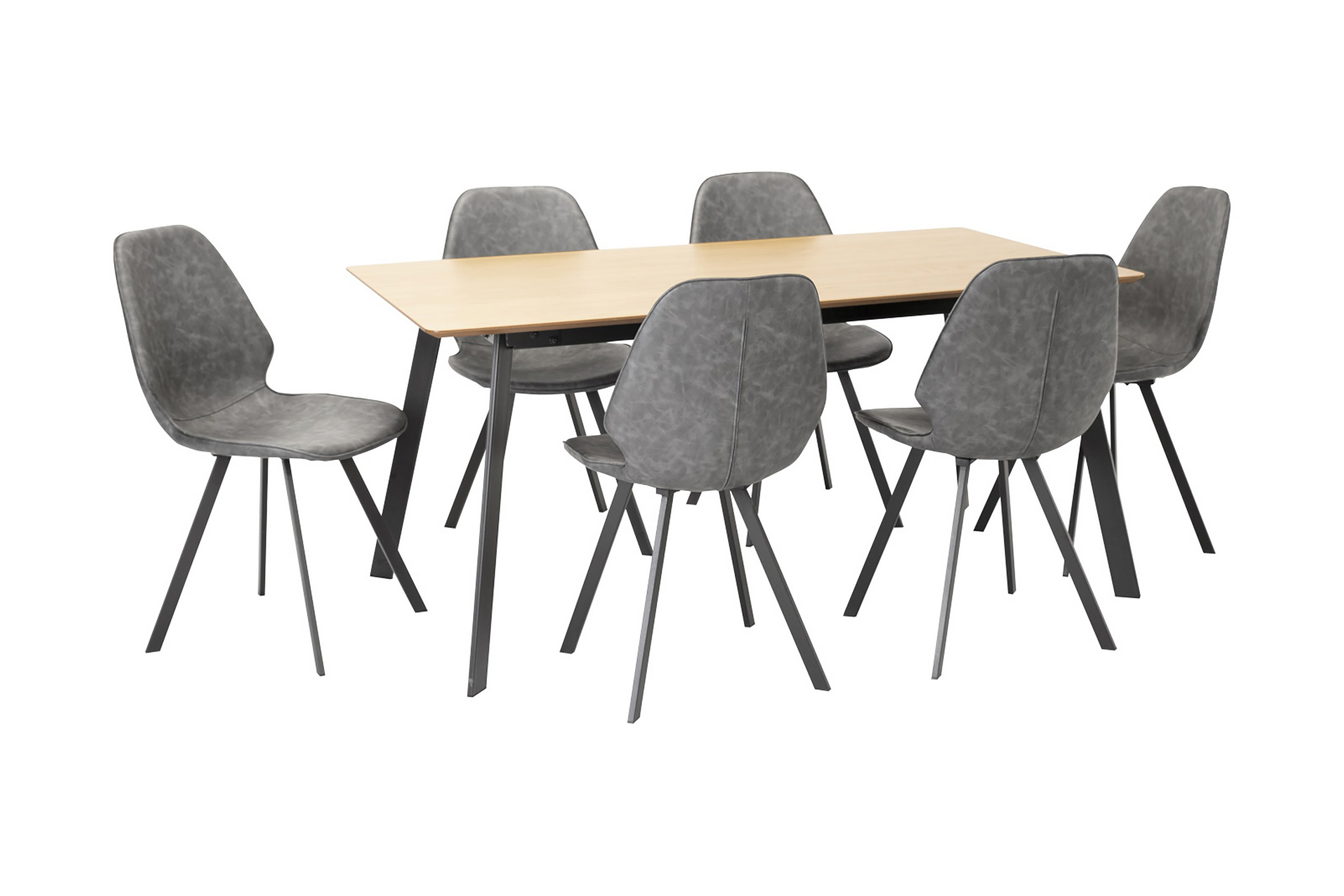 Matgrupp Helena Med 6-Stolar Mdf Med Ekfanér