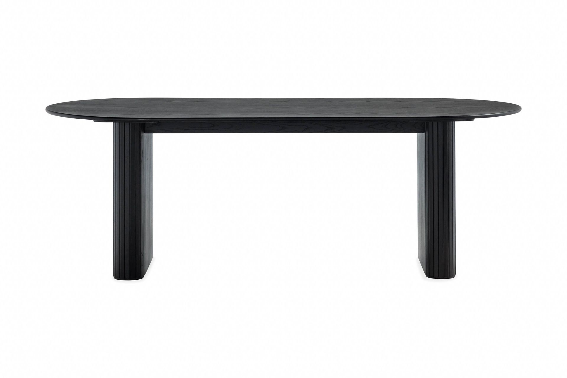 noira ovalt matbord 220 cm - svart