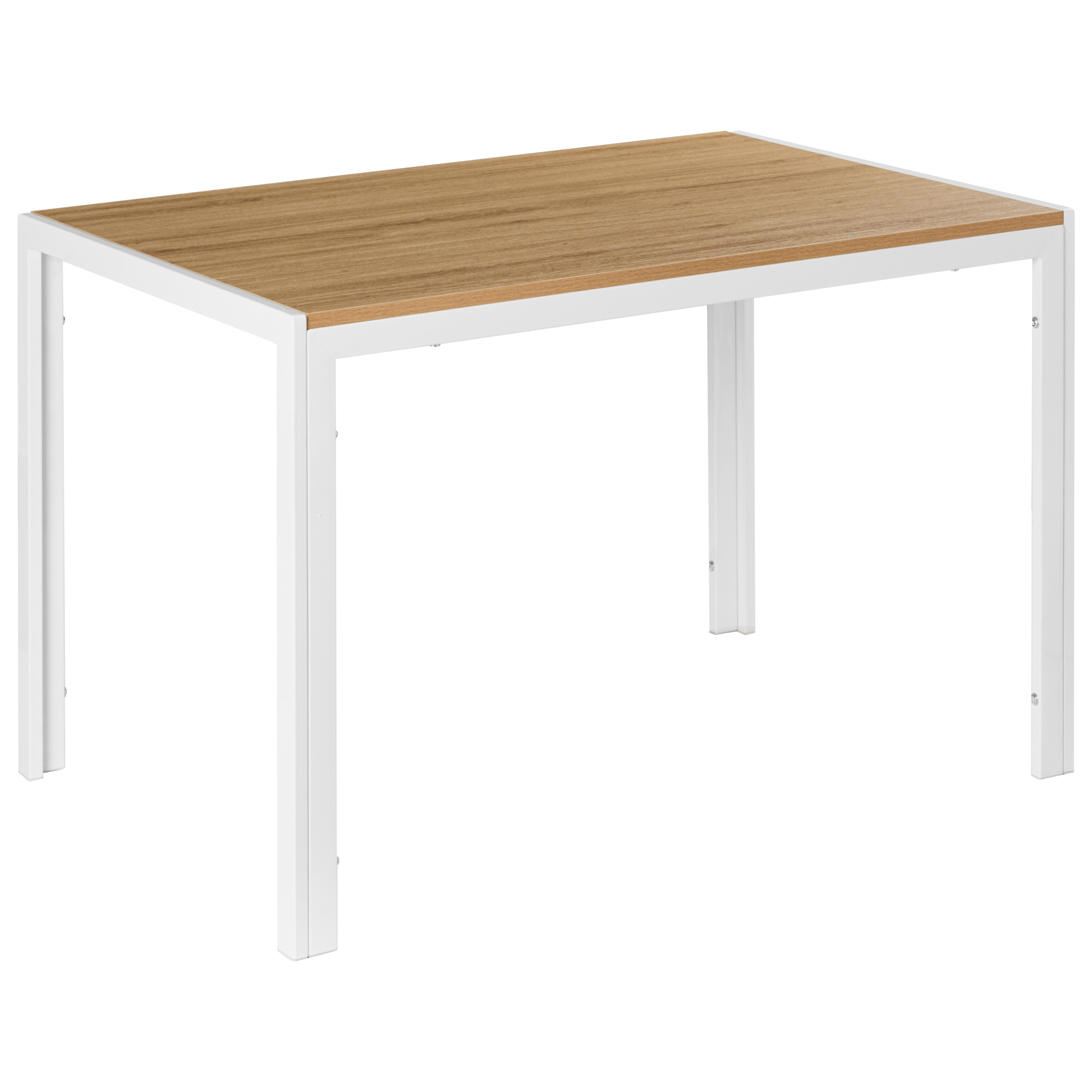 Matbord Mann 120 cm - Ljusbrun, Vit