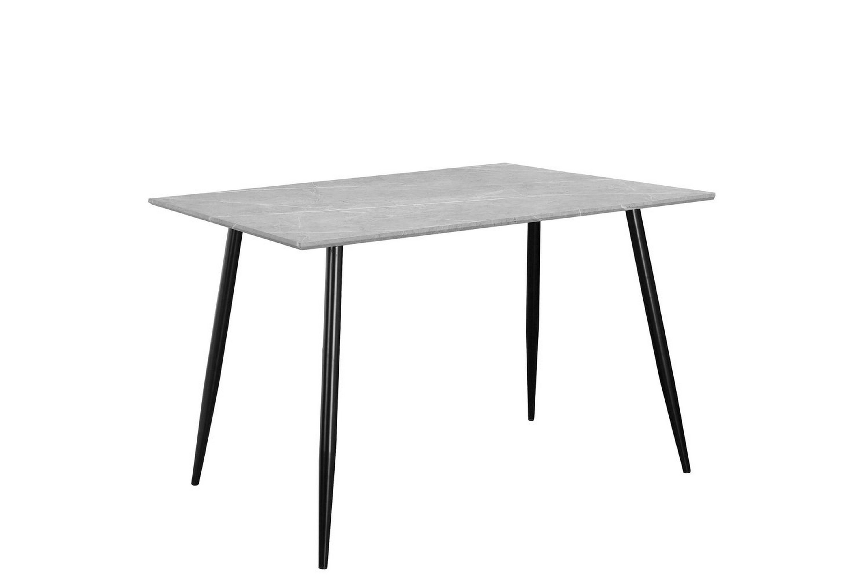 Matbord Monza 120x80x76 cm, Sten/Svart 120x80x76 cm, Sten/Svart