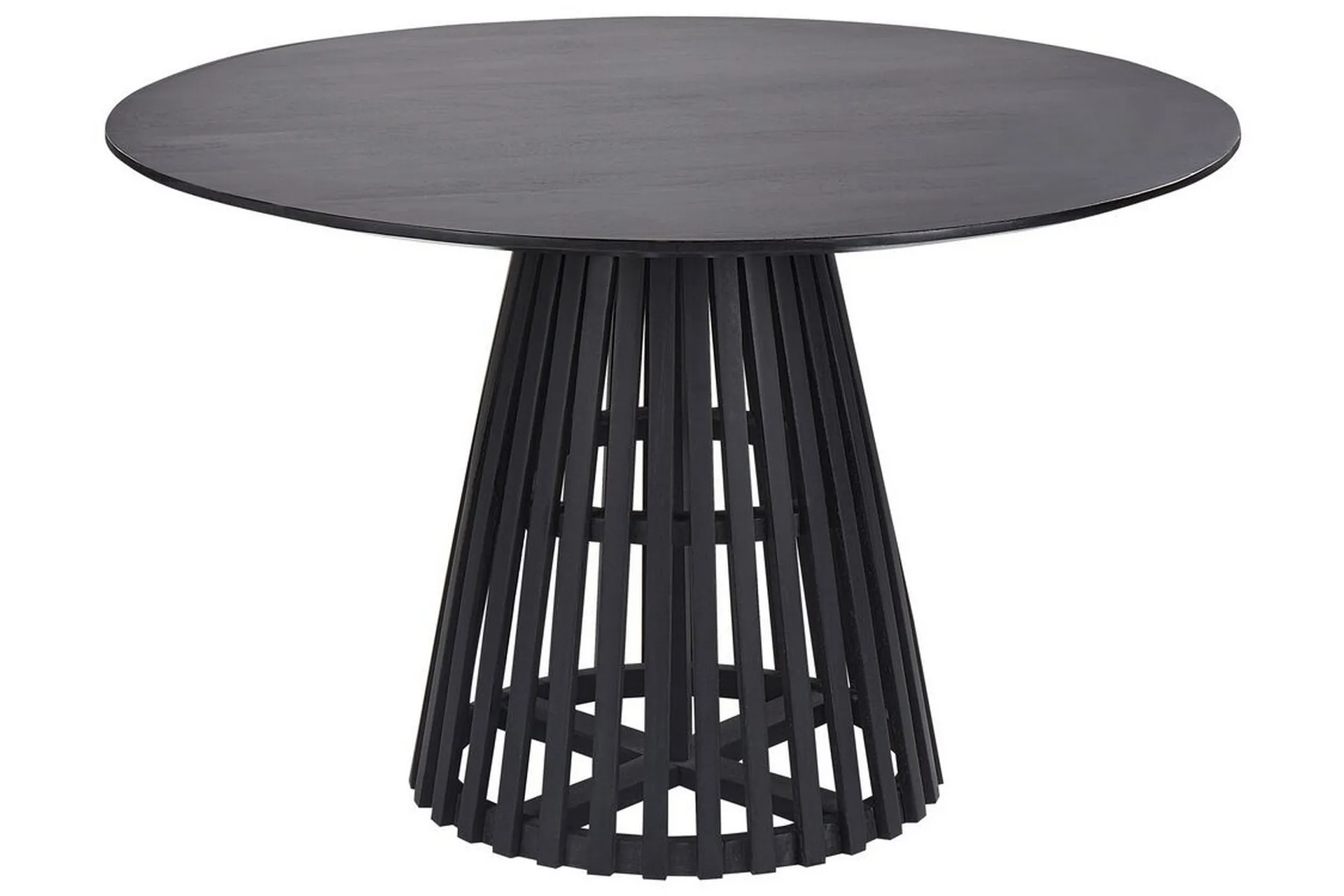 matbord ortelle 120 cm rund - svart