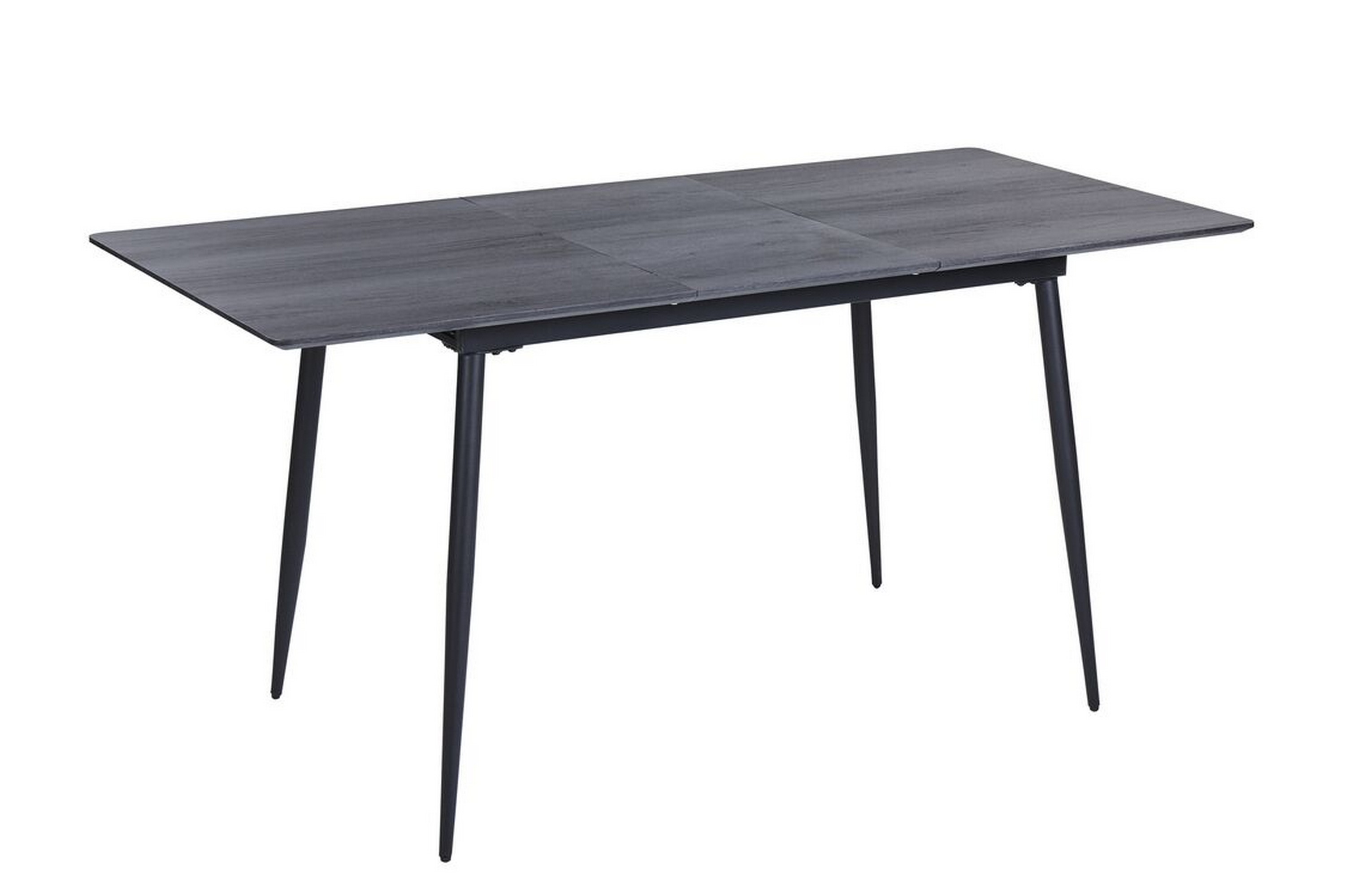 Matbord Rablio Förlängningsbart 120-160x80 cm Svart/Grå
