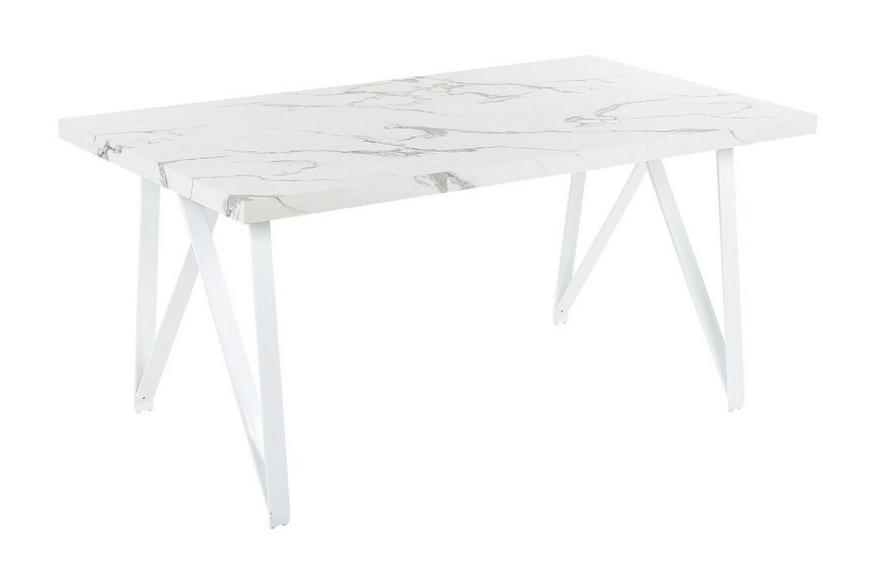 Matbord Senneterre 90x160 cm Vit/Grå