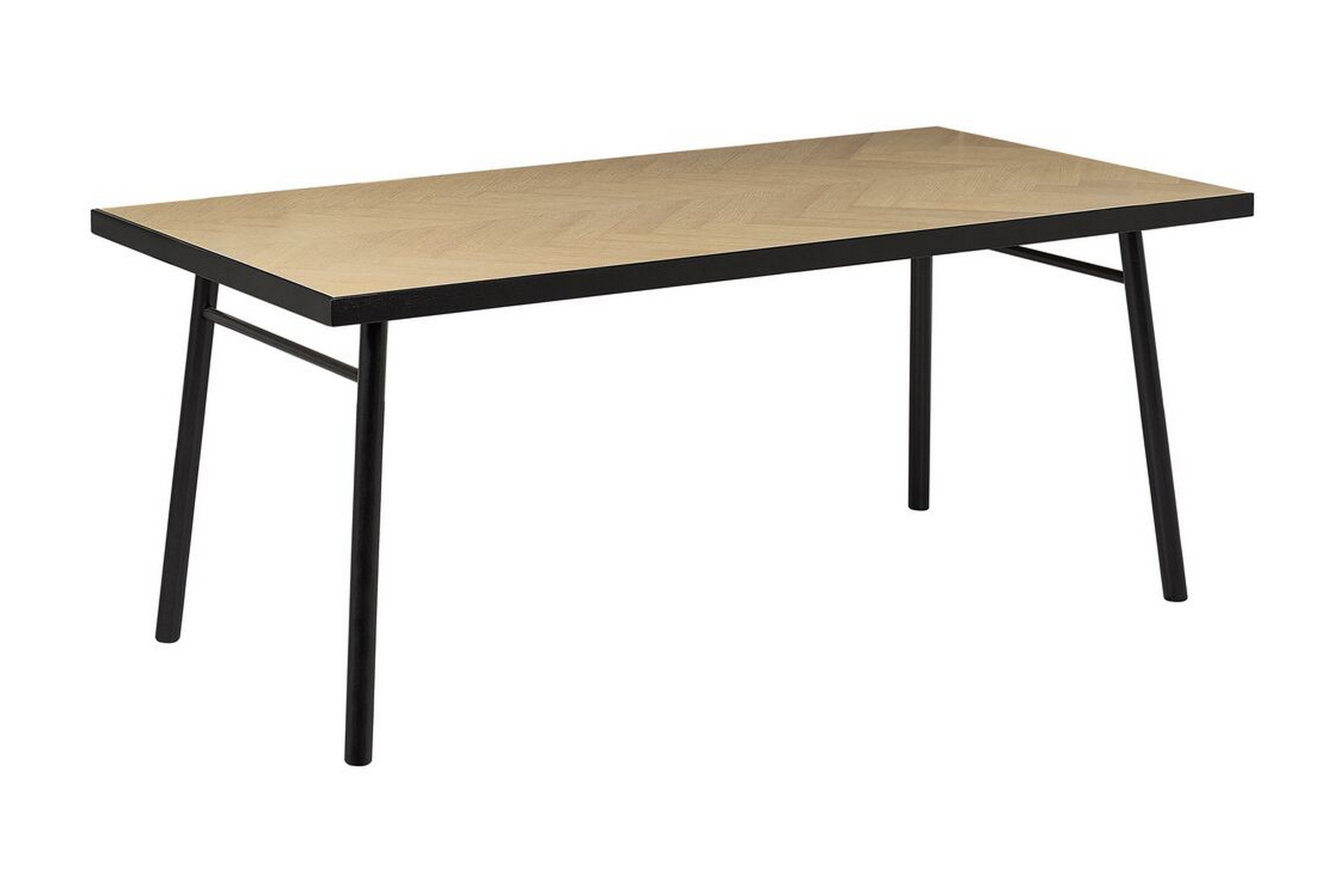 Matbord Stensville 90x90 cm Ljusbrun/Svart