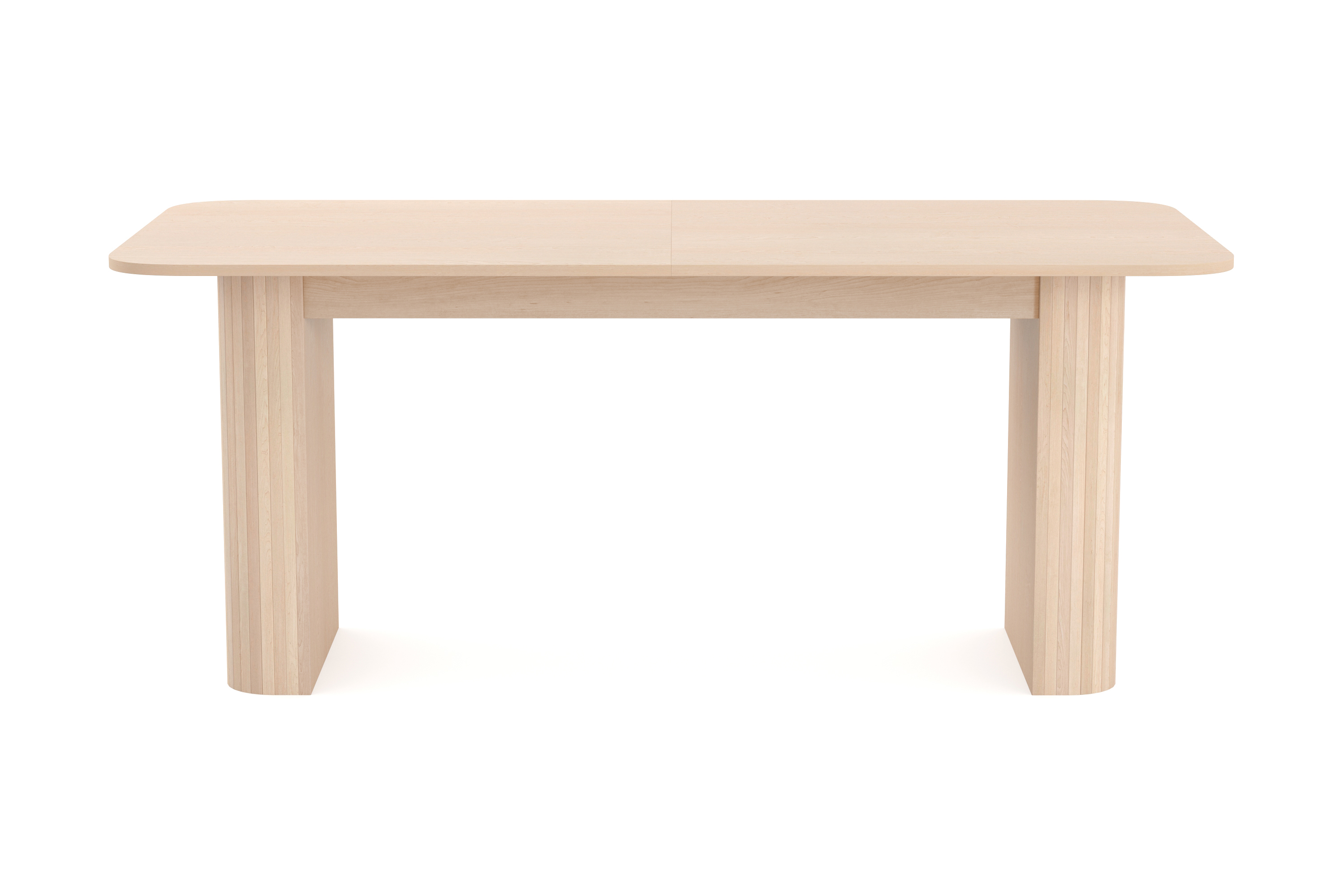 Matbord Kopparbo 160-220 cm Förlängningsbart Ljust vitlaserat ekträ