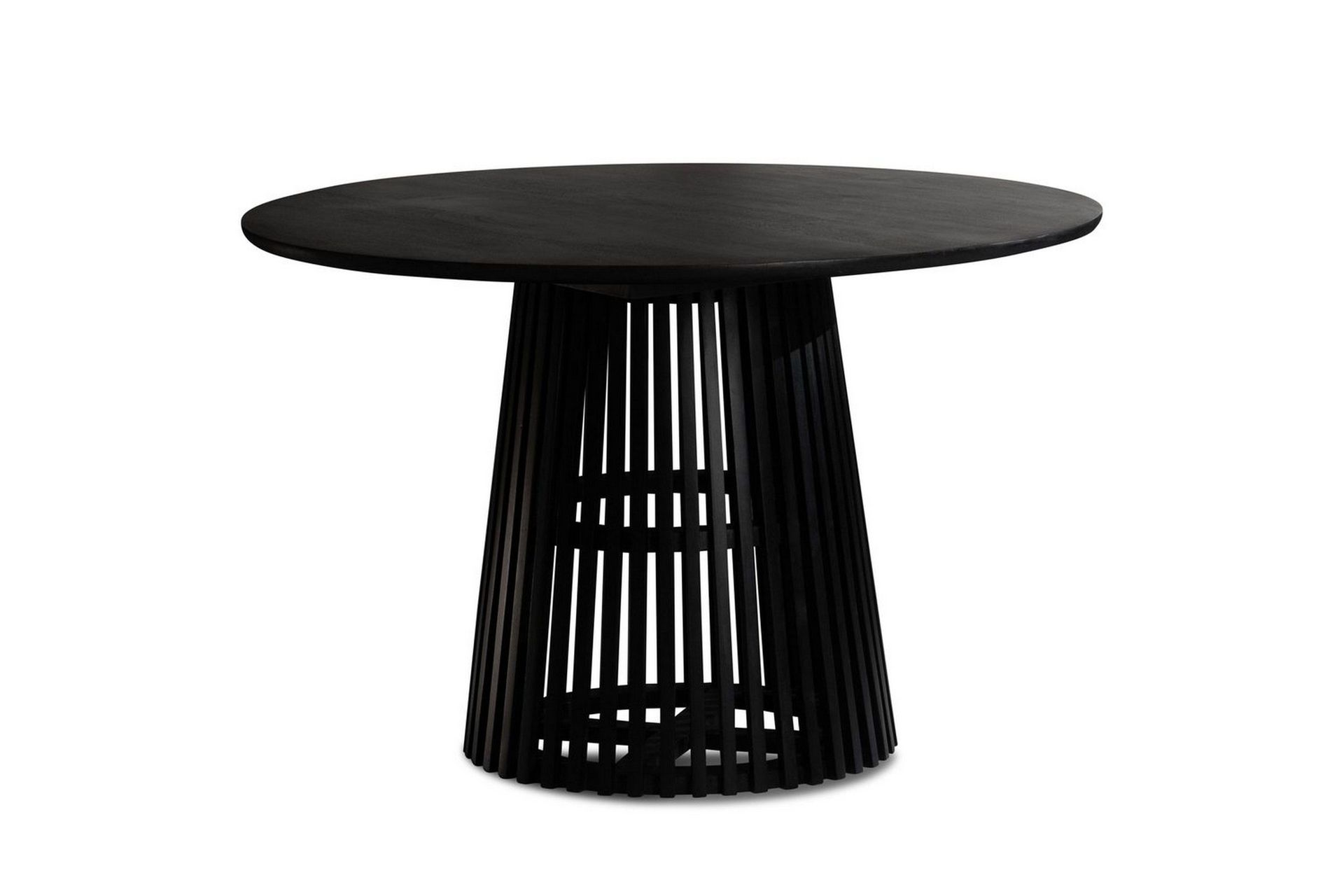 Matbord Wohnling Rund 120 cm massivt tr&auml; loftstil -