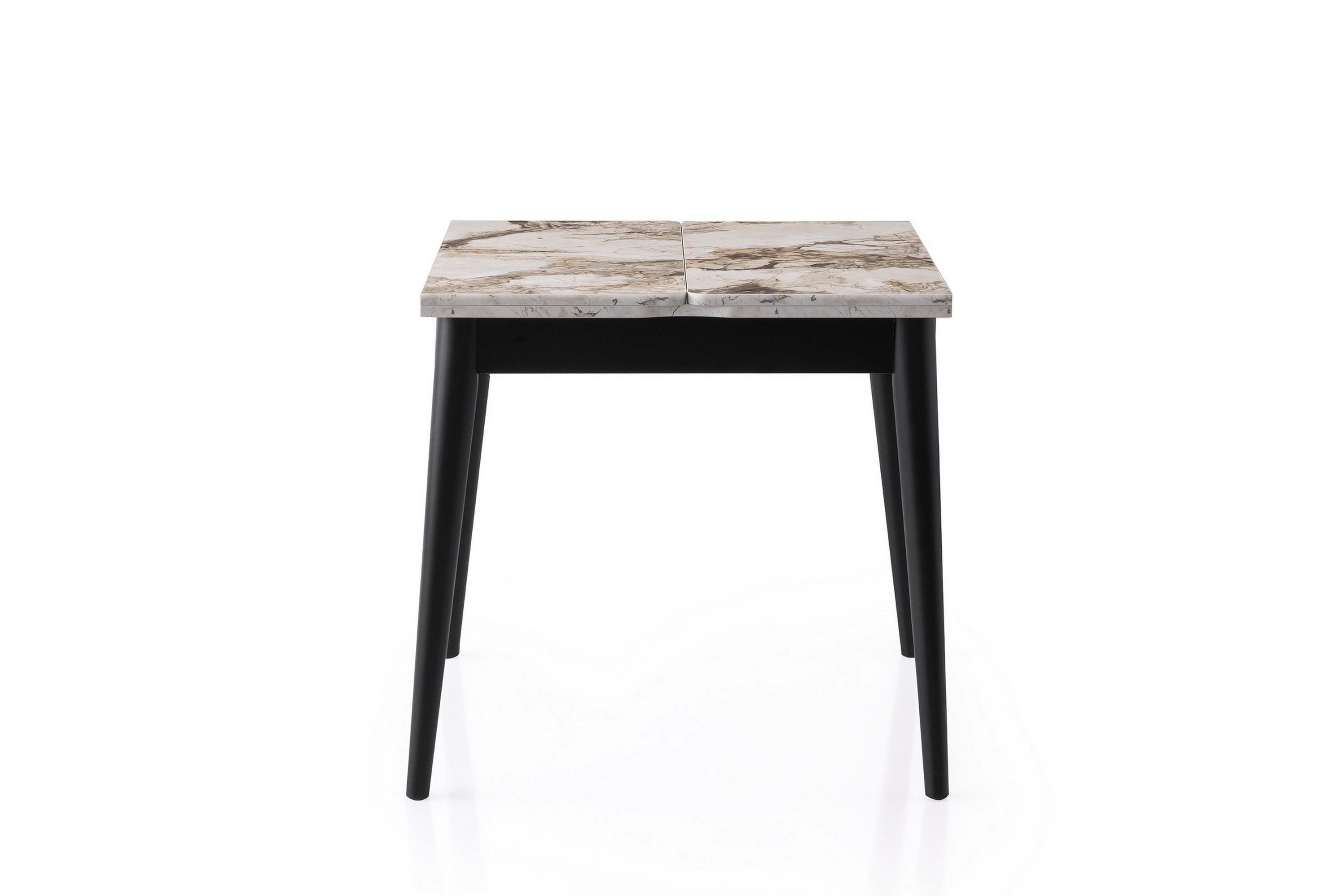 Matbord Zilva 80 cm Kvadratisk Vit marmor
