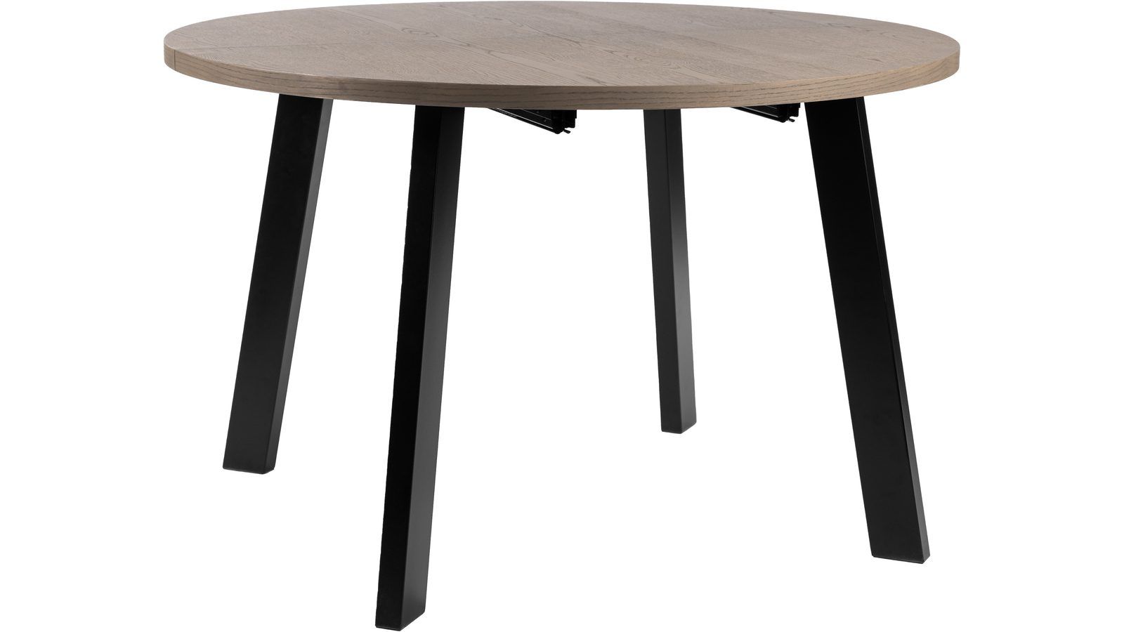 Matbord Porsvik Ø120 cm inkl 2 Ilägg á 40 cm - Grå