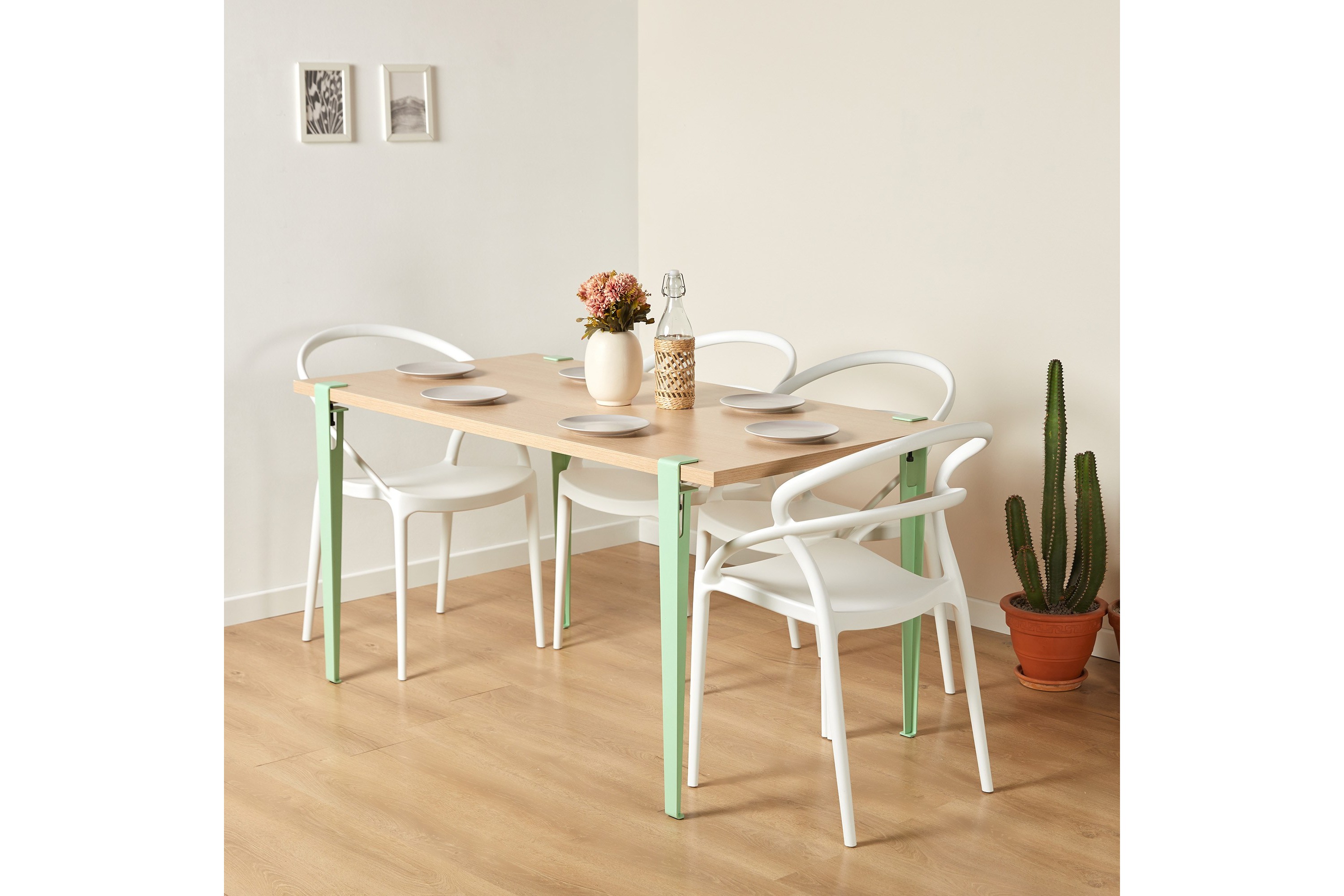 Matbord Pineios 150x75 cm Brun/BlåHanah Home