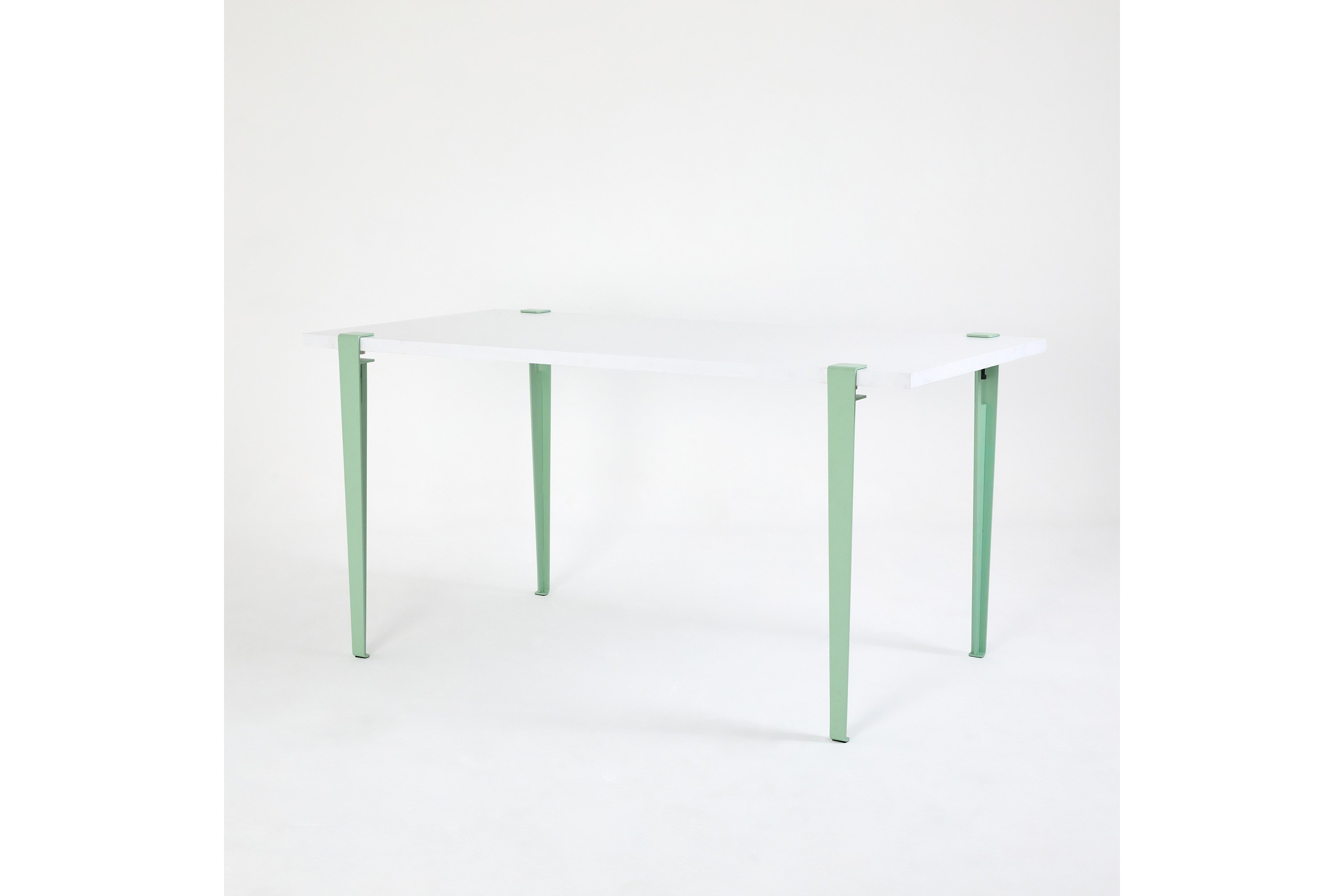 Matbord Pineios 150x75 cm Vit/BlåGrön Hanah Home