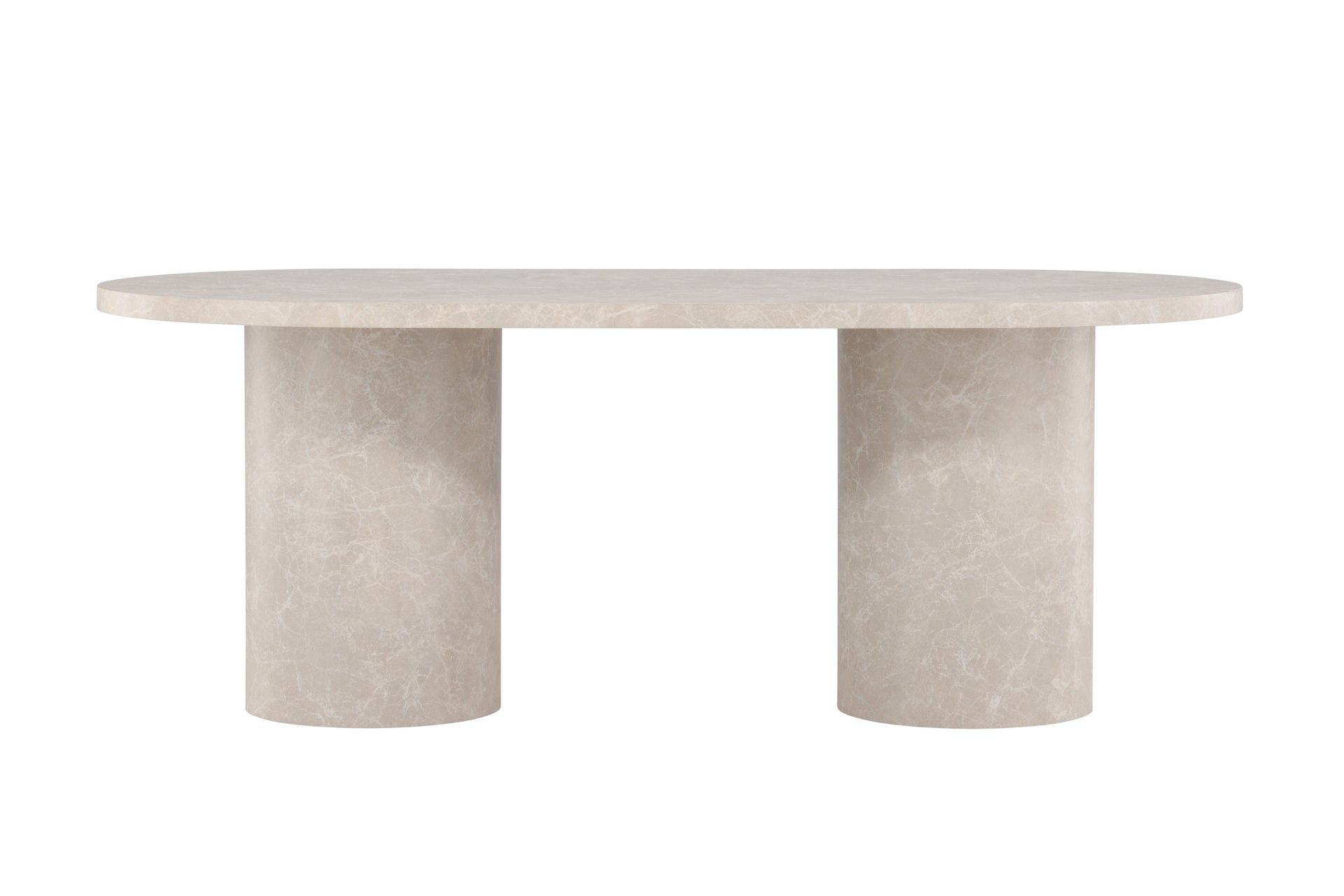Matbord Peach Narvik Dining Table 100x200 cm - Beige Marblelook / Beige -