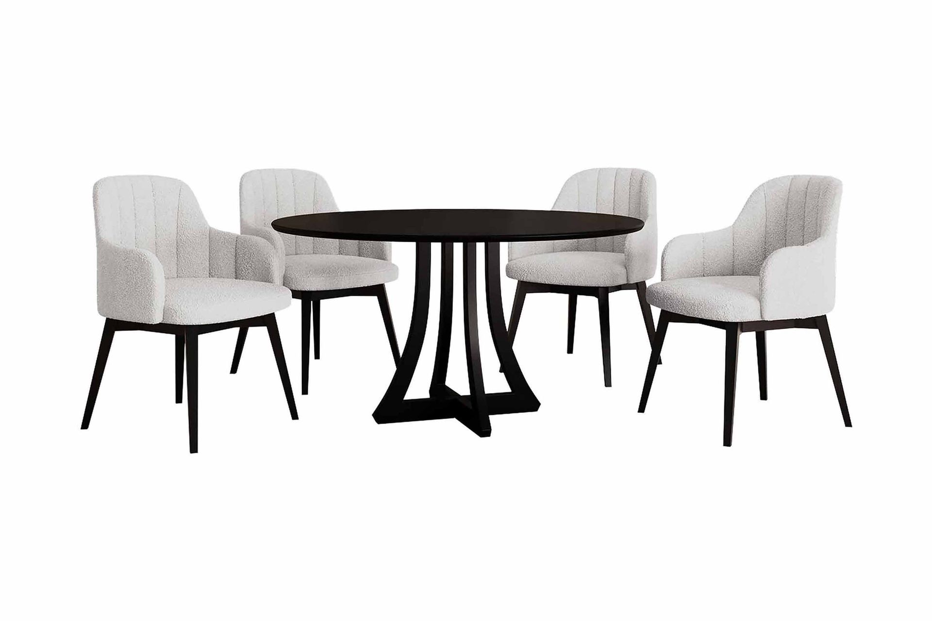 hollan matgrupp rund vit\svart -