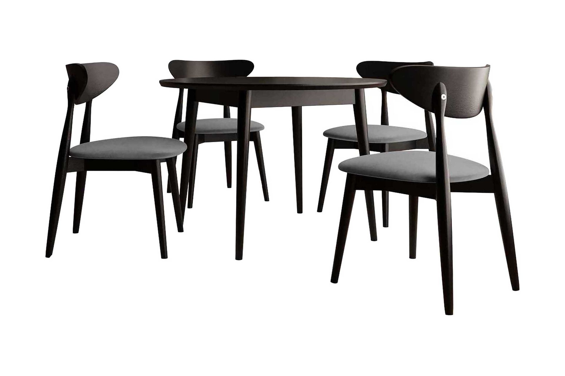 ingram matgrupp rund svart -