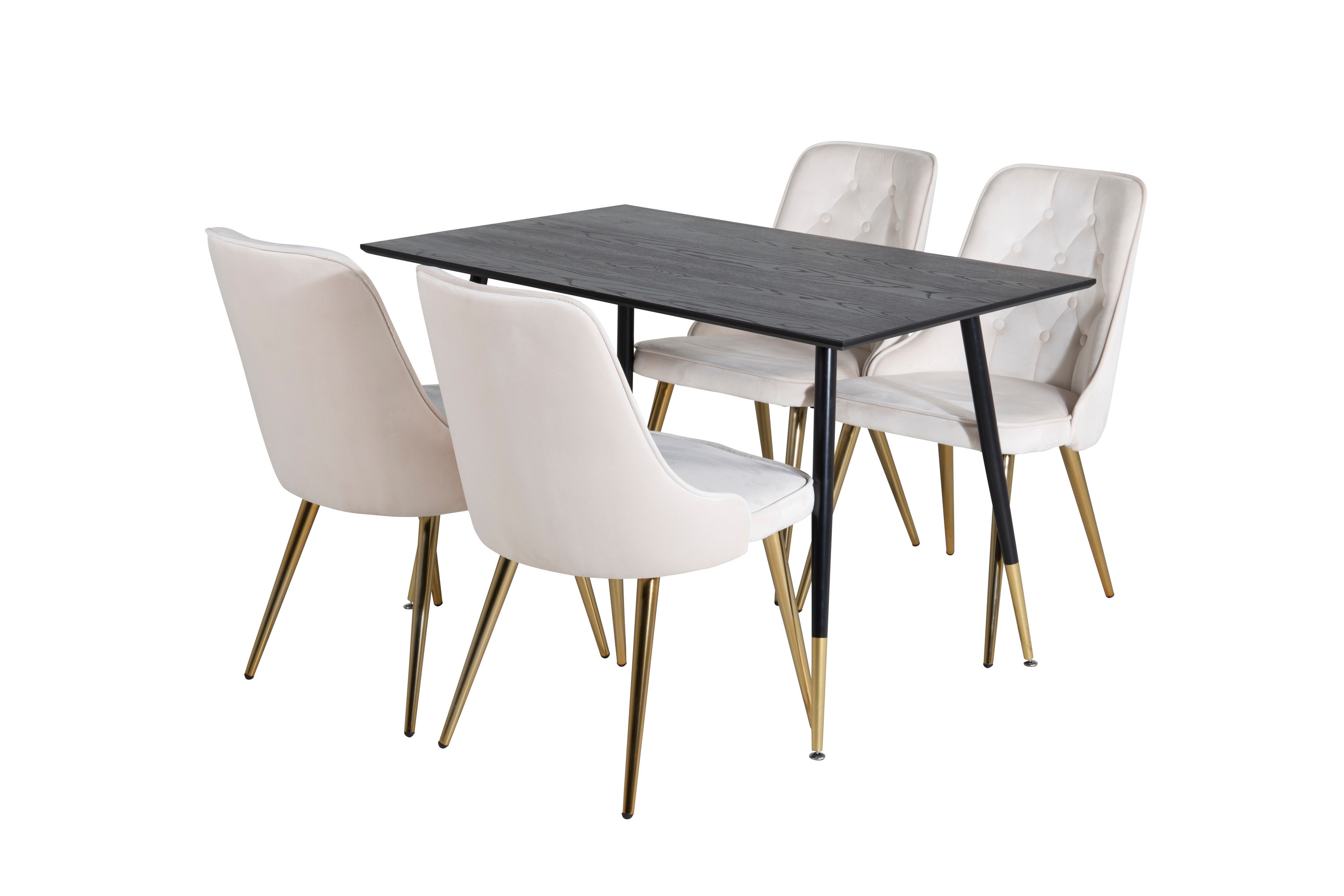 Matbord Balisa 120 cm med 4 st Valera Lyx Sammetstol