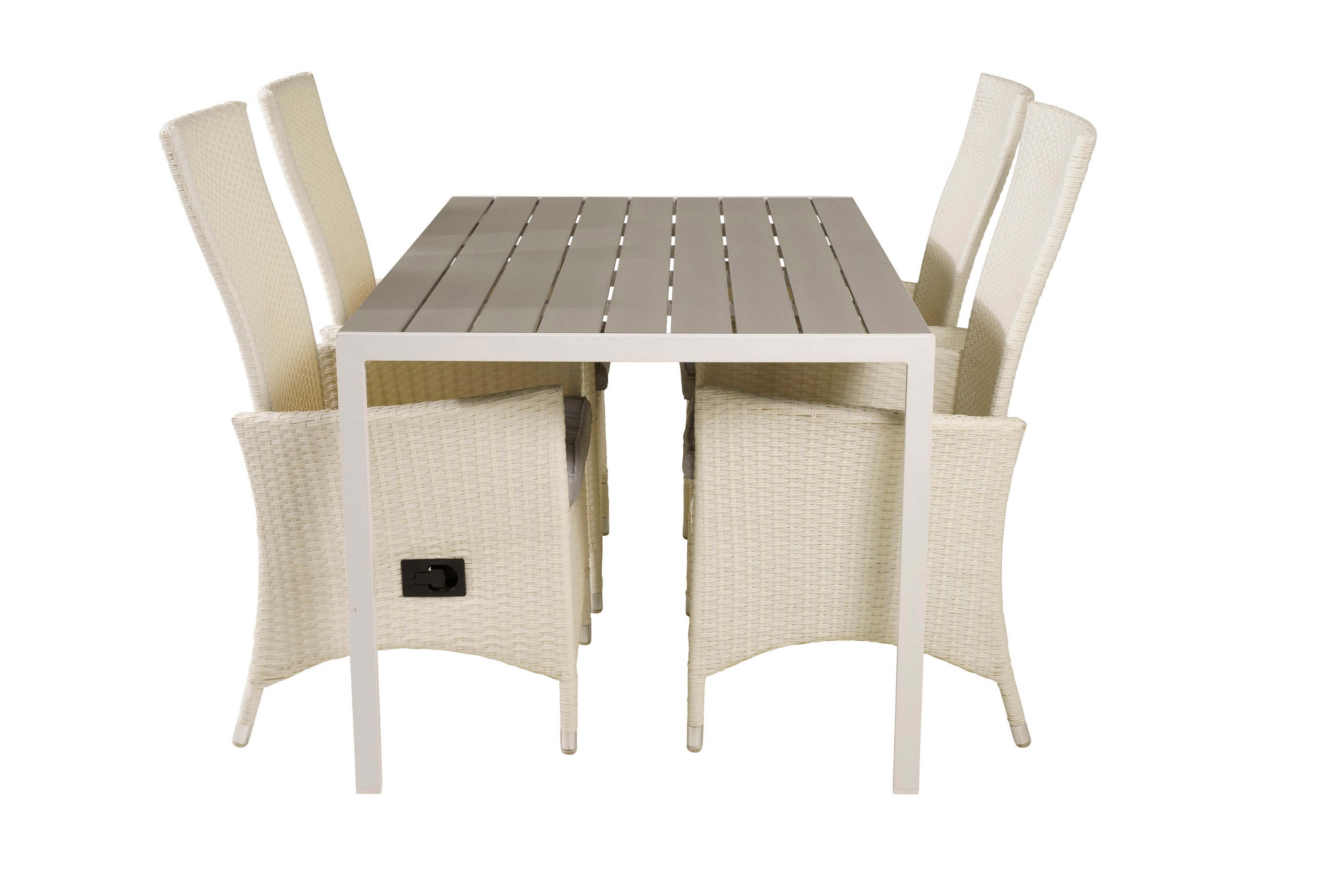 matgrupp buitepos inkl 4 kasika karmstolar - polywoodvit