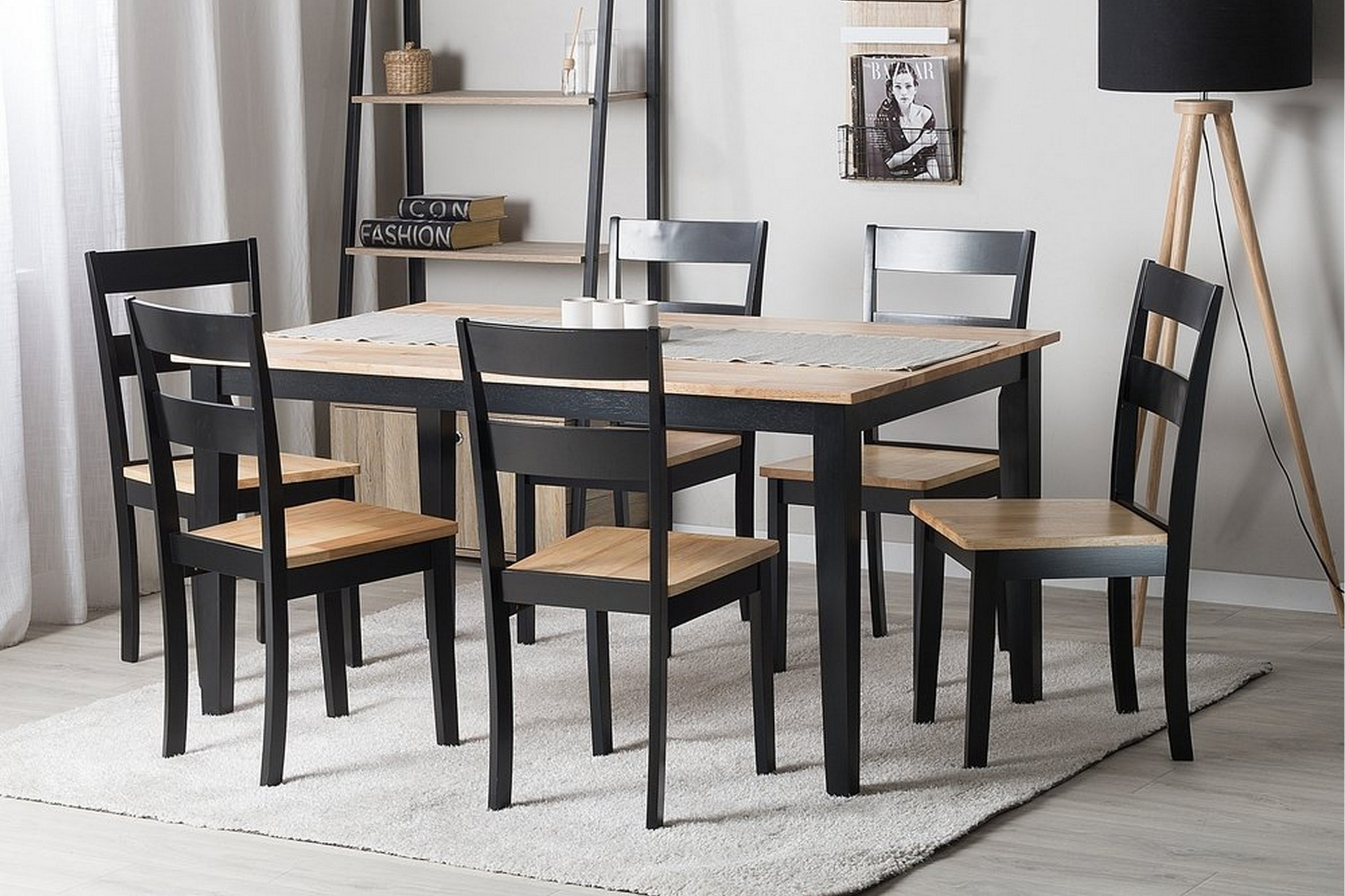 matgrupp georgia 90 cm - svart