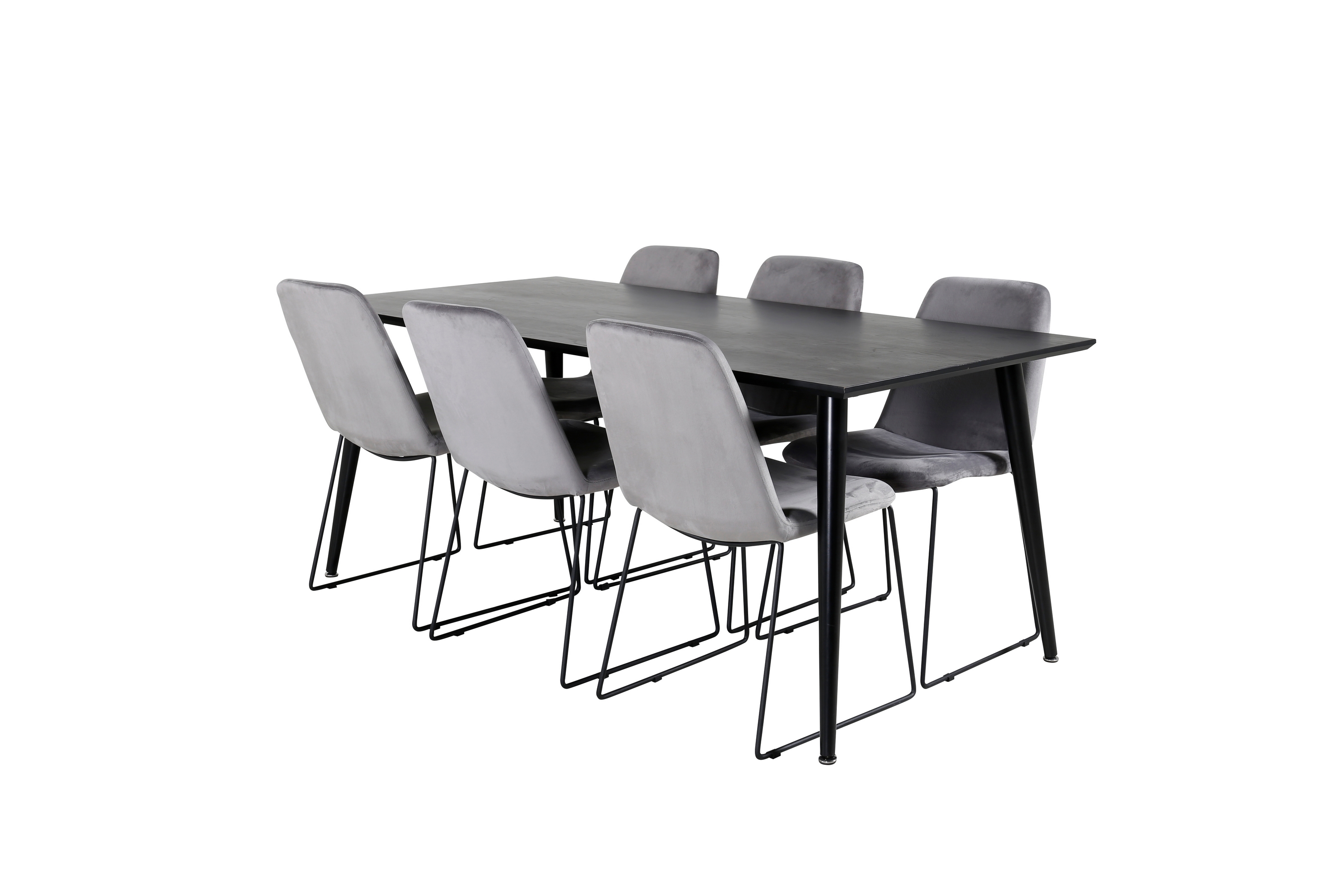 Matgrupp Larrinzar 180 cm 6 st Allepuz Matstolar