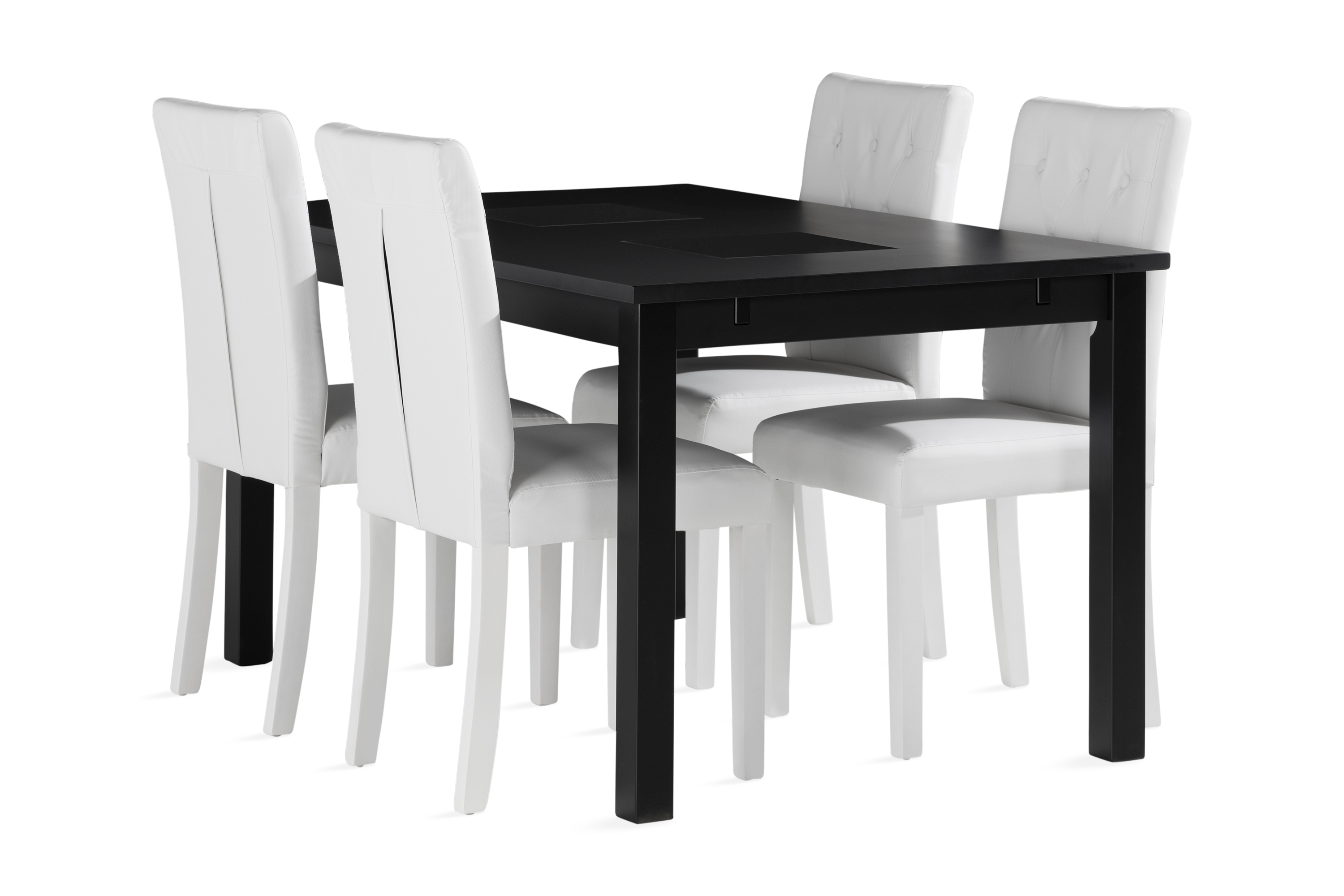Matgrupp Octavia 140 cm inkl 4 Sonnarp Stolar Svart