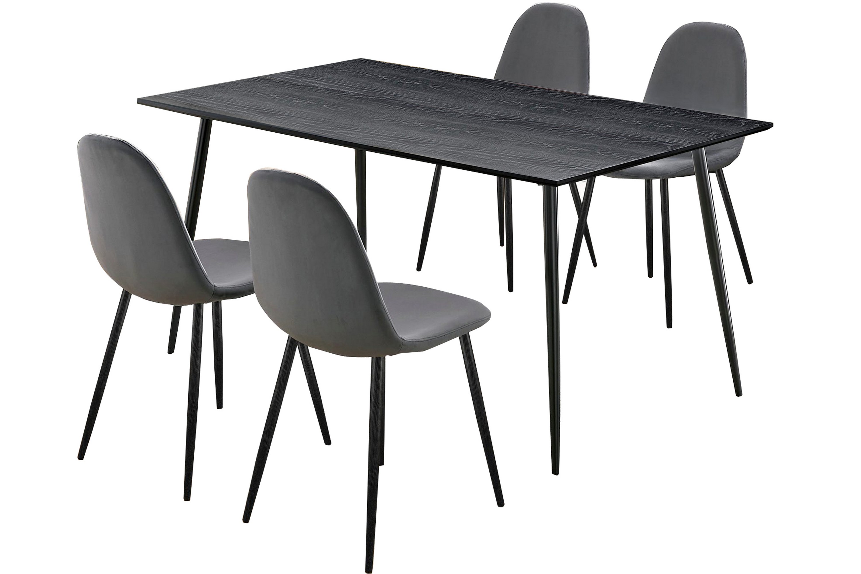 matgrupp reddeer 160 cm - antracit/svart