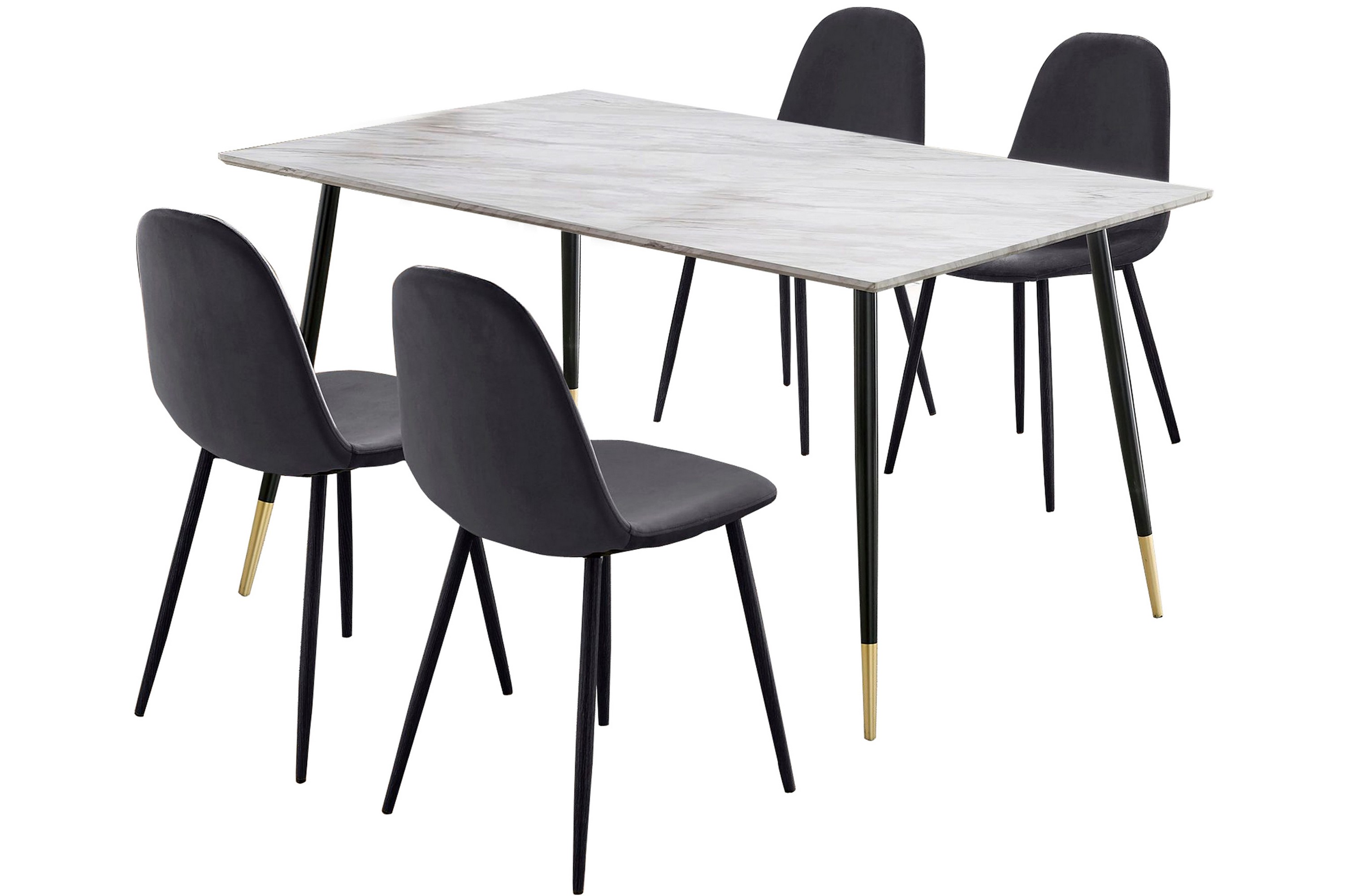 Matgrupp Reddeer 160 cm Antracit/Vit