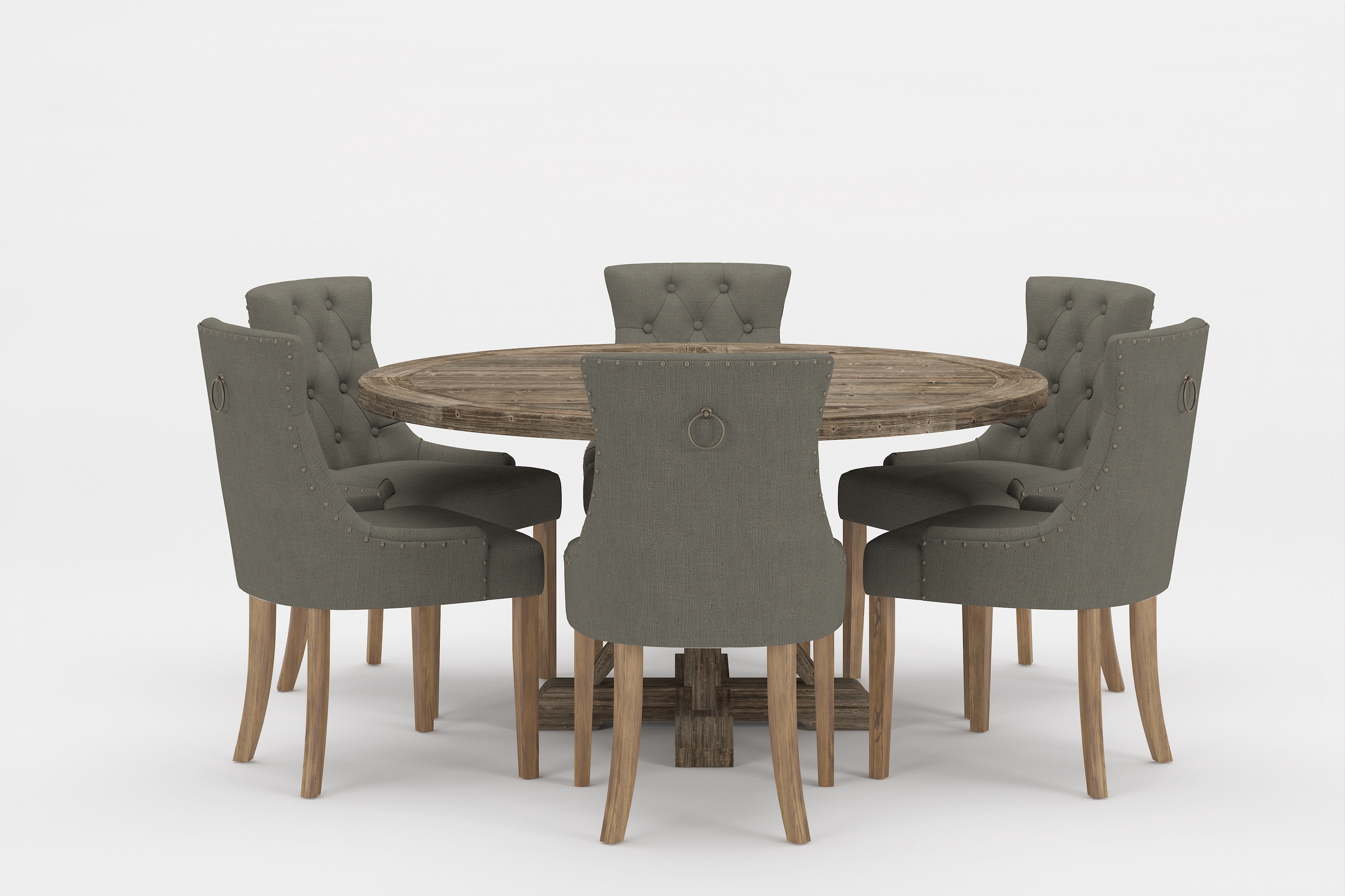 Matgrupp Yorkshire Premium Rund 150 cm 6 st Viktoria Matst Grön/Brun