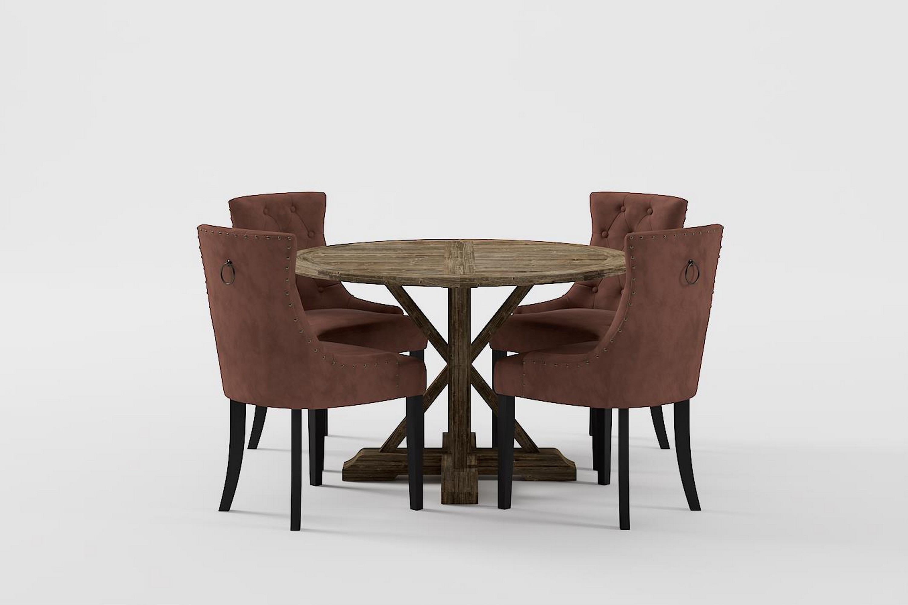Matgrupp Yorkshire Premium 120-160 cm 4 Viktoria Stolar Brun