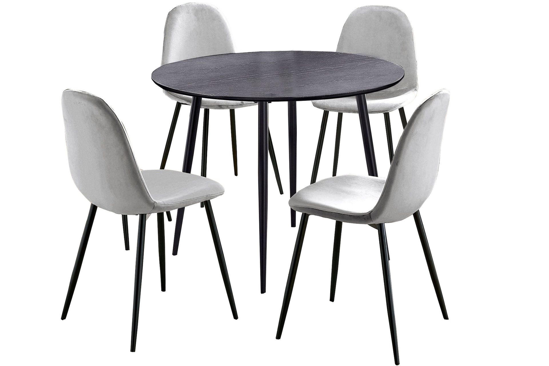 Oktoos Matgrupp 100 cm - Ljusgr&aring;/Svart