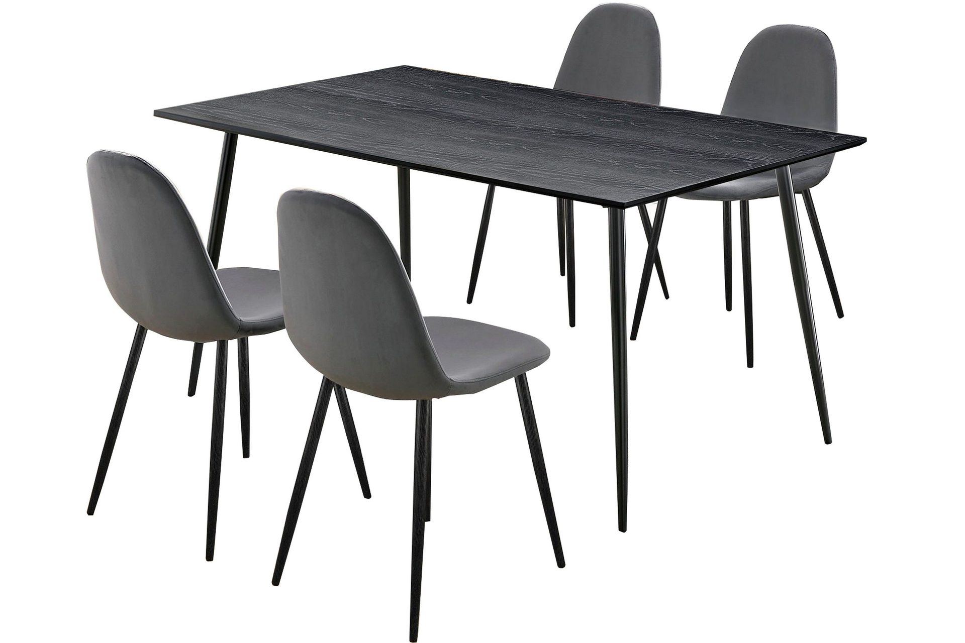 Oktoos Matgrupp 160 cm - Antracit/Svart