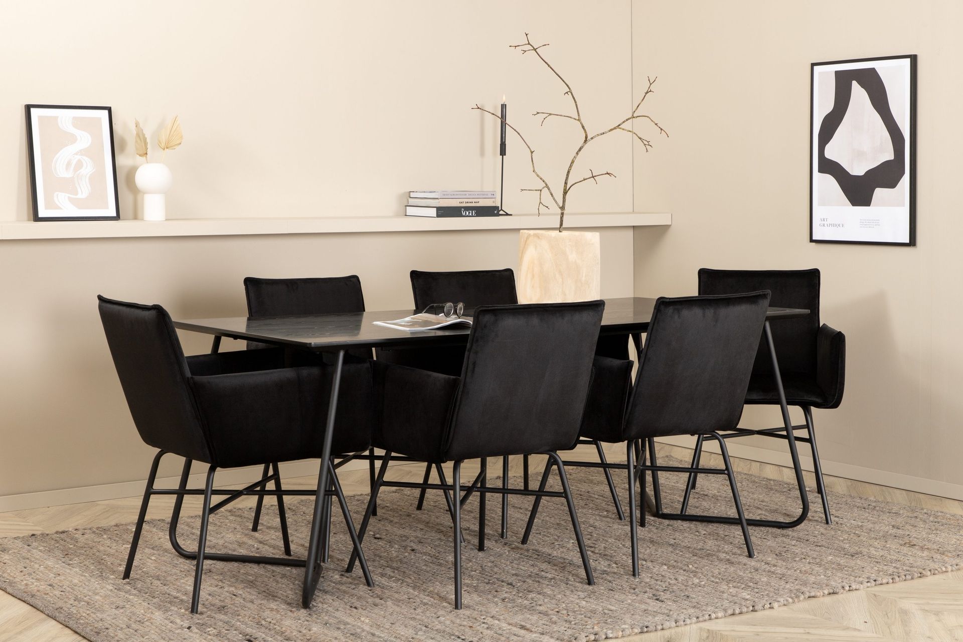 Pippi matbord med 6st Pippi matstol -