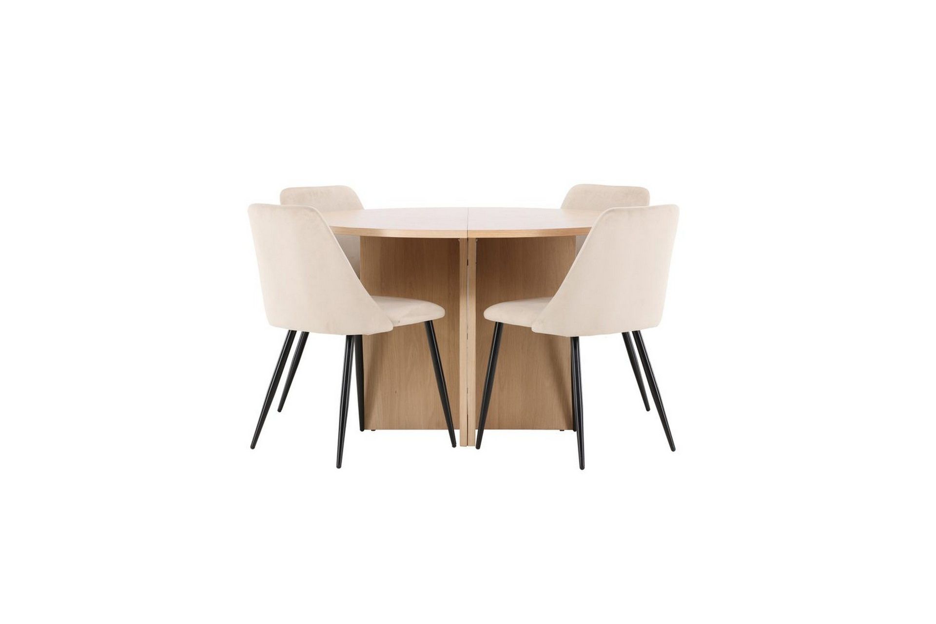 matgrupp strada runt 120/170 cm med night stolar 4 st - 4 st